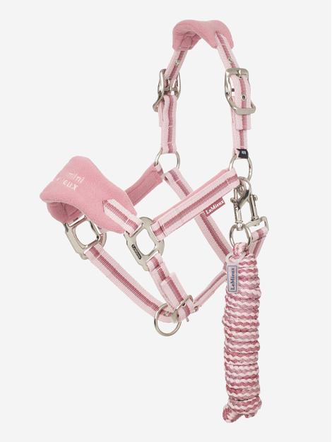 Premium Mini LeMieux Vogue Fleece Headcollar & Lead Rope Set for Horses - Soft & Comfortable Equestrian Training Gear for Show Jumping, Dressage & Trail Riding