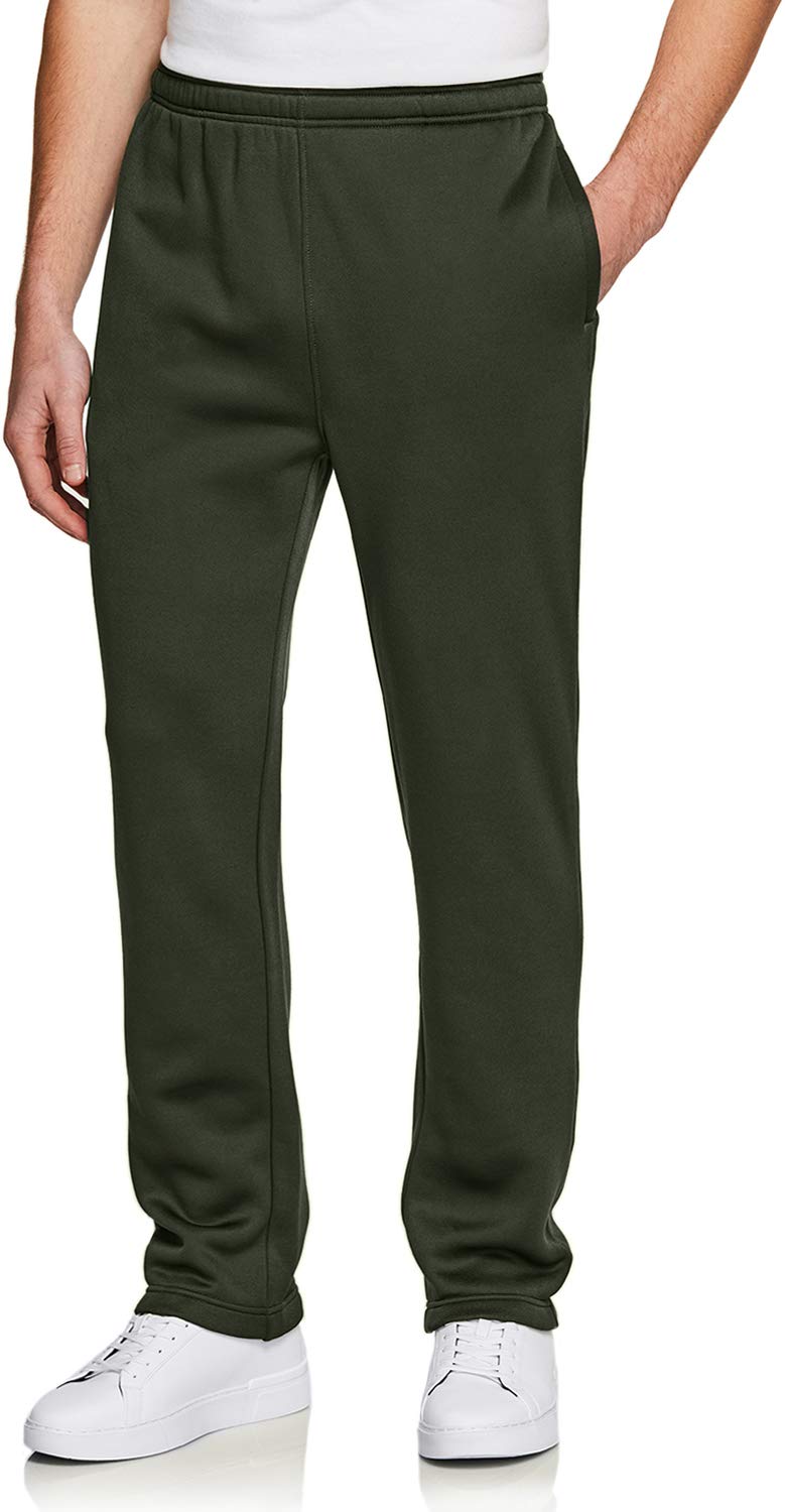 TSLA Men's Fleece Hiking Sweatpants - Thermal Regular Fit Athletic Joggers with Pockets for Running, Gym & Outdoor Activities | Winter Sports Pants for Hiking, Camping & Casual Wear