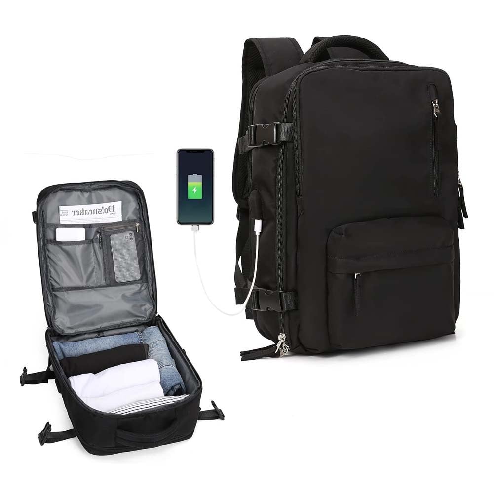 Best Women's Travel Backpack for College & Vacation - Lightweight Carry-On Luggage Bag for Airplane, Hiking & Daily Commute