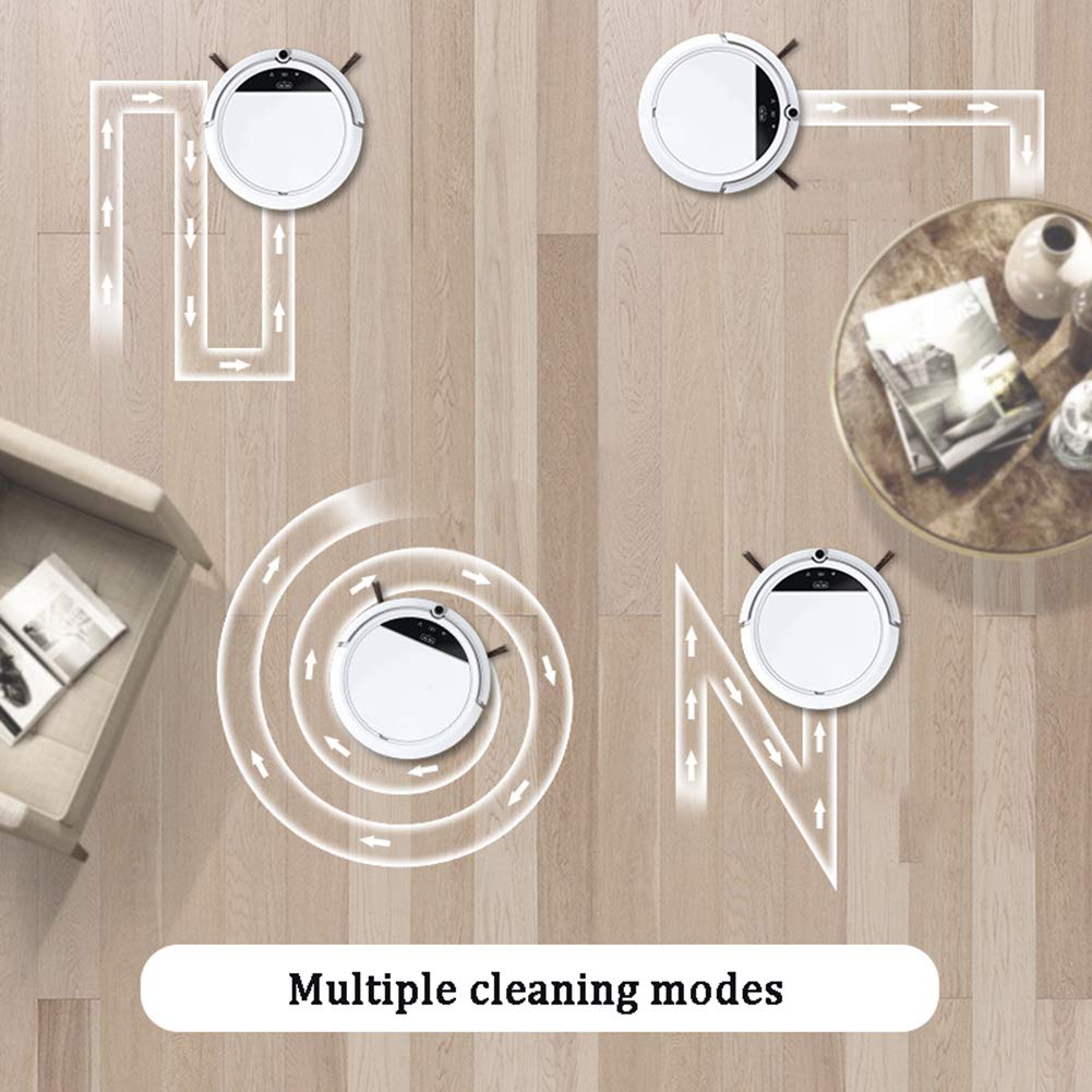 Super Slim Robot Vacuum Cleaner with Mop & Water Tank - Anti-Fall, App Control, Self-Charging - Perfect for Pet Hair, Carpets & Hard Floors - Ideal for Smart Homes & Busy Families