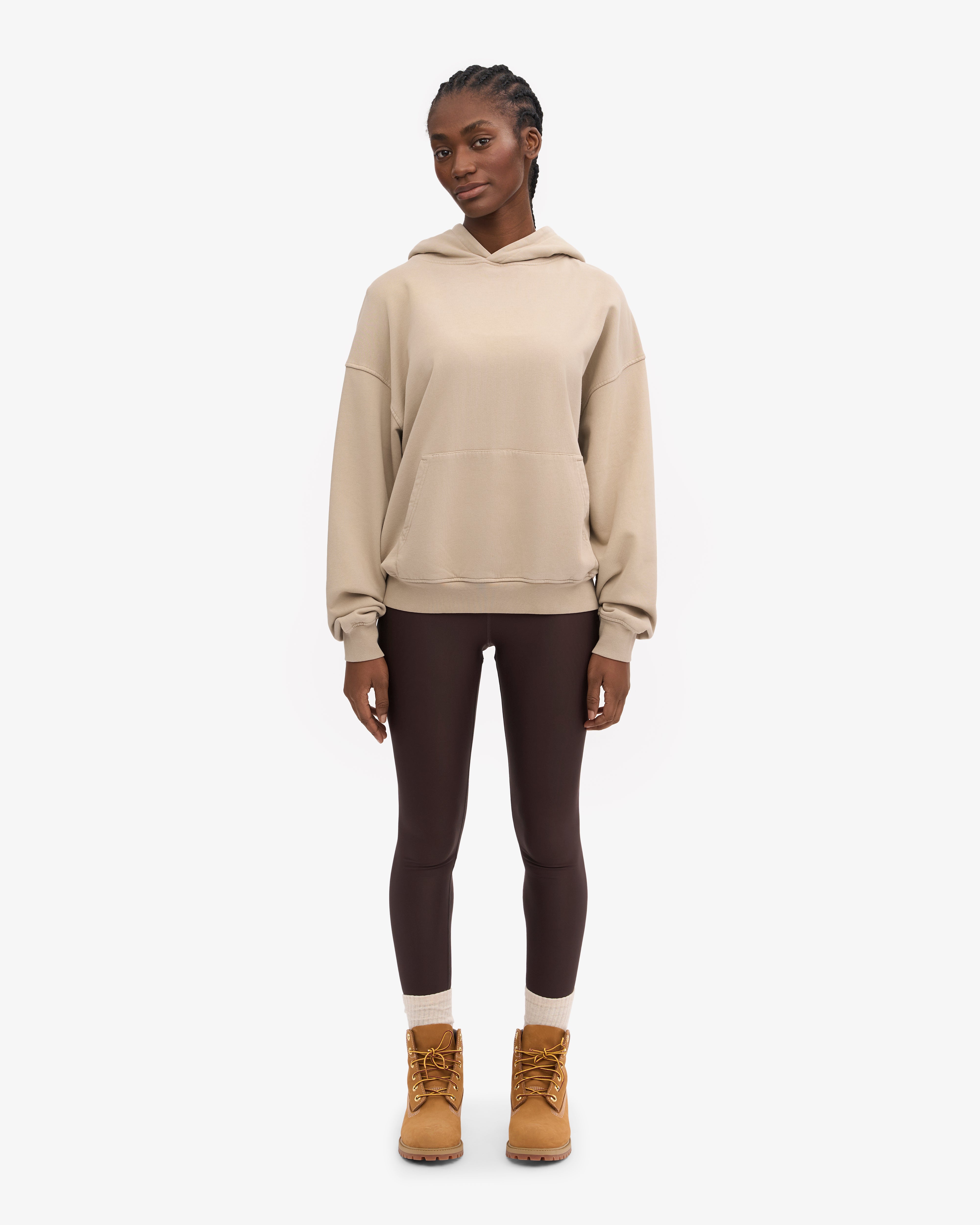 Organic Oversized Hoodie - Soft & Cozy Unisex Pullover Sweatshirt in Oyster Grey | Perfect for Casual Wear, Lounge & Street Style Fashion