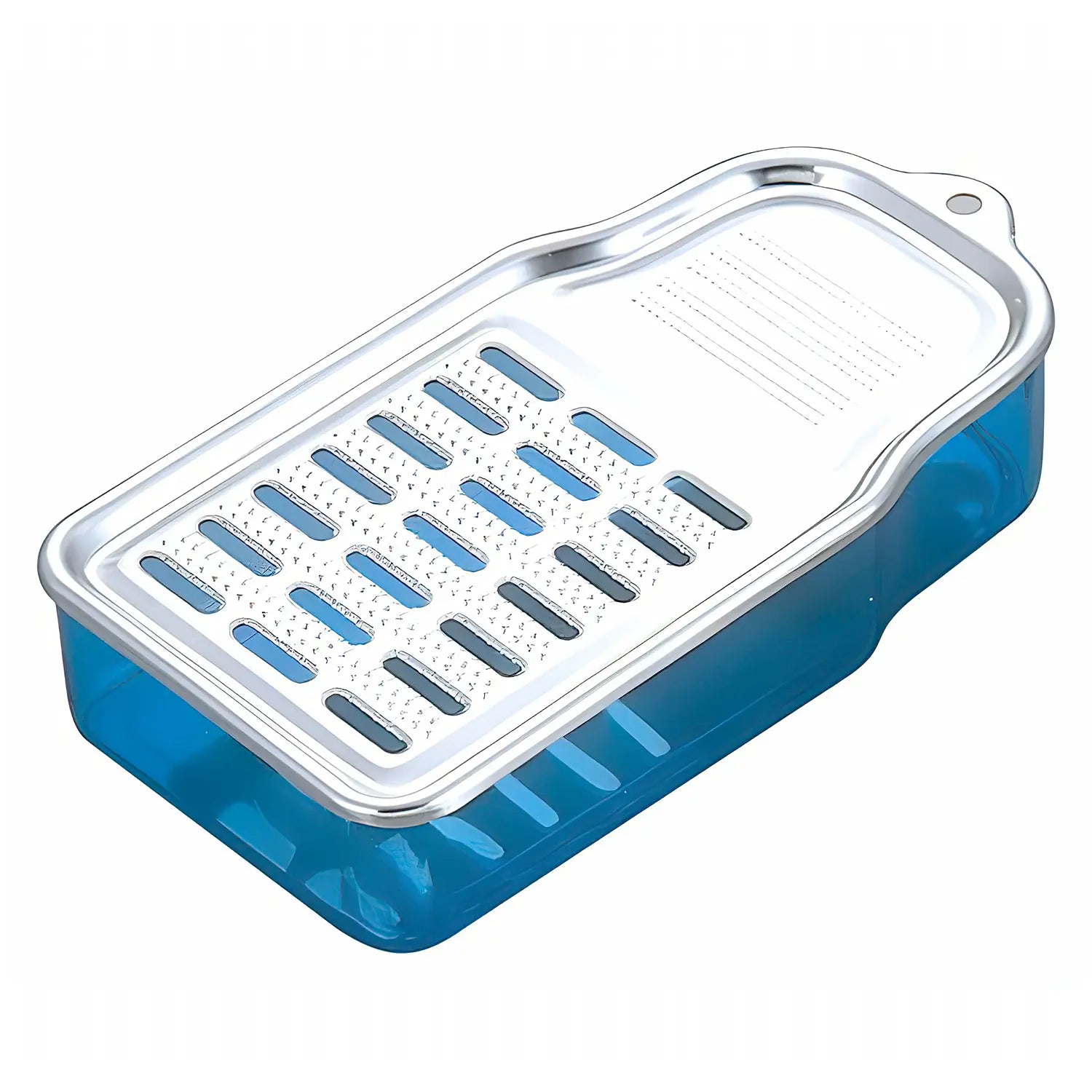 Premium Hokushin Kogyo Aluminum Grater with Storage Container - Perfect for Cheese, Chocolate & Vegetables - Ideal for Kitchen, Camping & Baking Use