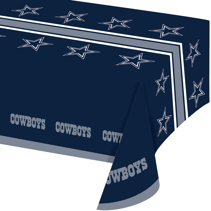 12-Piece Bulk Dallas Cowboys Table Covers - Waterproof NFL Party Decorations for Game Day, Tailgating & Sports Themed Events