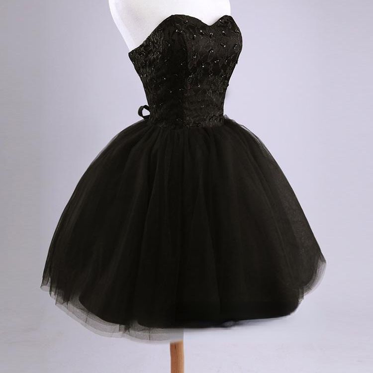 Elegant Black Sleeveless A-Line Homecoming Dress with Mesh Detail - Short Formal Party Dress for Prom, Cocktail & Special Occasions