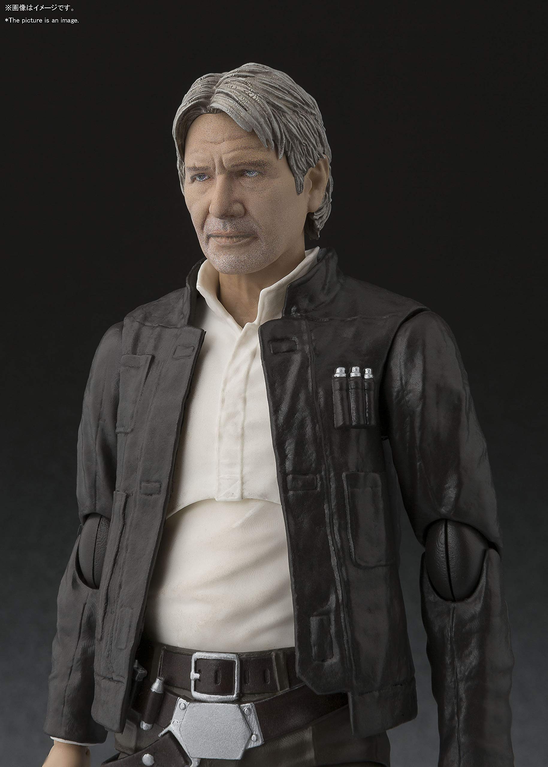 Bandai S.H.Figuarts Han Solo Action Figure - Star Wars The Force Awakens Collectible Toy for Display & Play | Perfect for Fans, Collectors & Gift Giving