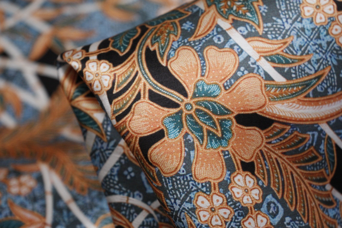 Blue Batik Garden Dress - Floral Printed Summer Maxi Dress for Women - Perfect for Beach, Vacation, and Outdoor Parties
