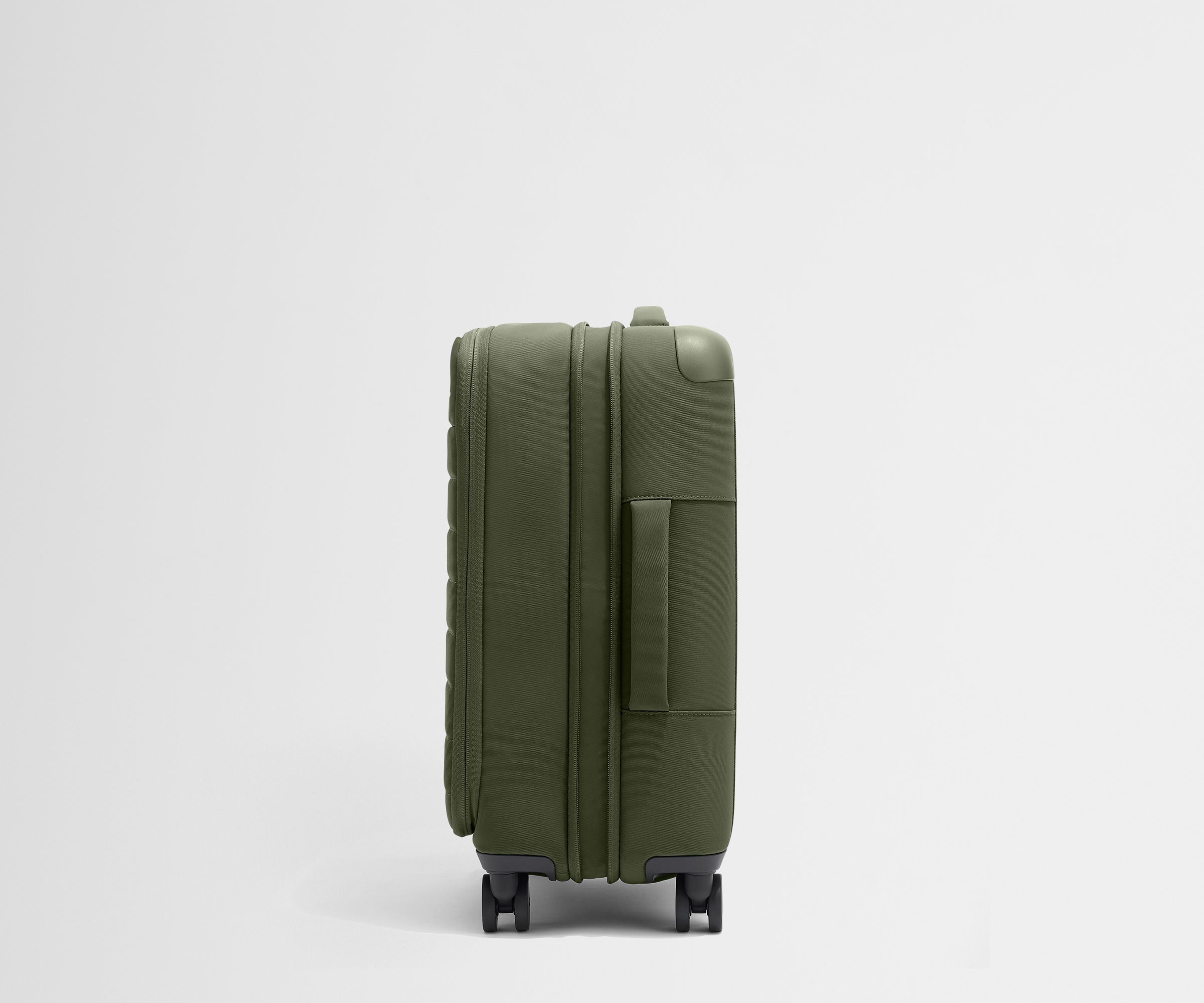 Olive Green Softside Carry On Luggage - Lightweight & Durable for Air Travel, Weekend Getaways & Business Trips