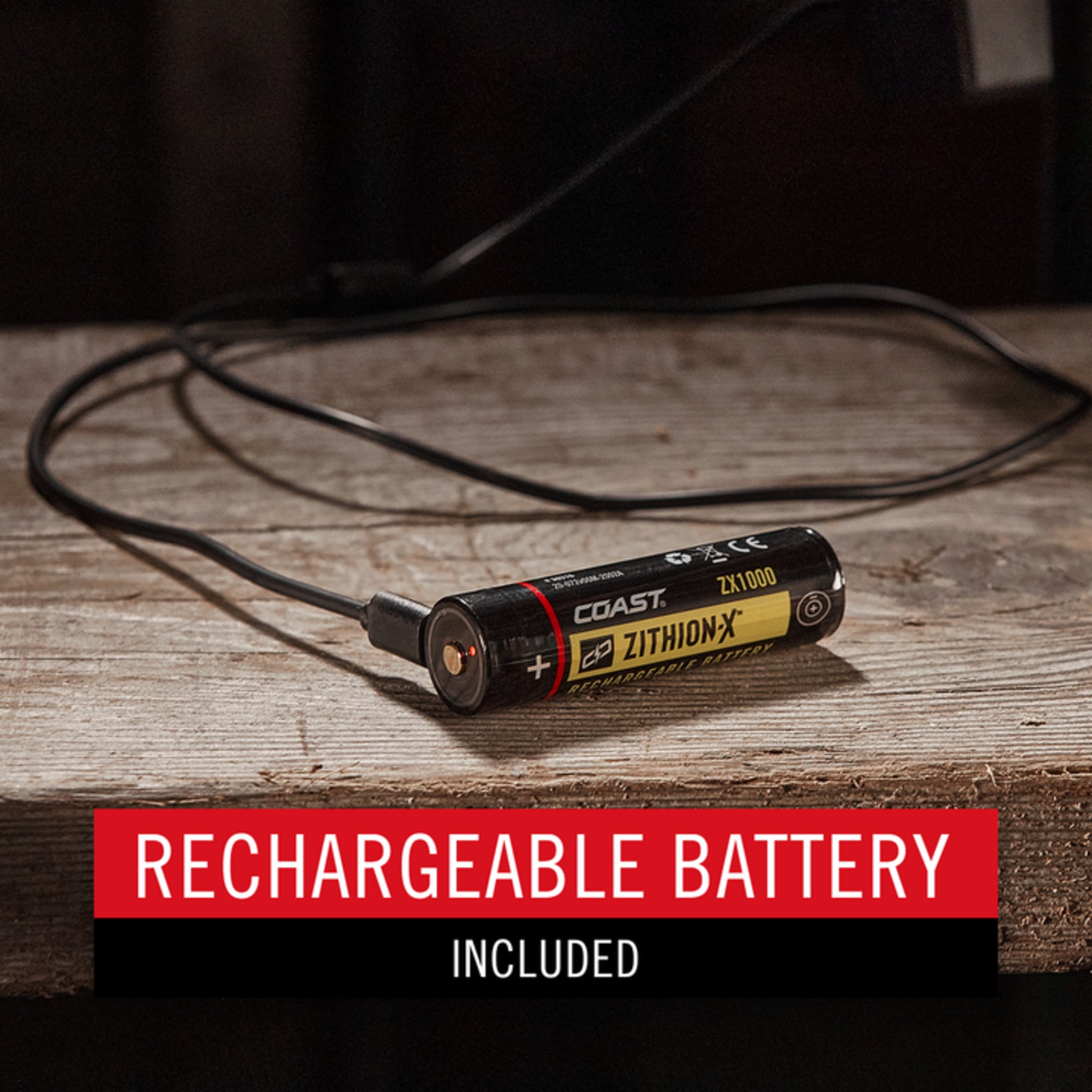 Coast TX11R Rechargeable Dual Power LED Flashlight - 635 Lumens Super Bright, 1968 ft Long Range Beam, USB-C Charging, 3 Light Modes, Durable Aluminum Body - Perfect for Camping, Hiking, Emergency & Outdoor Adventures
