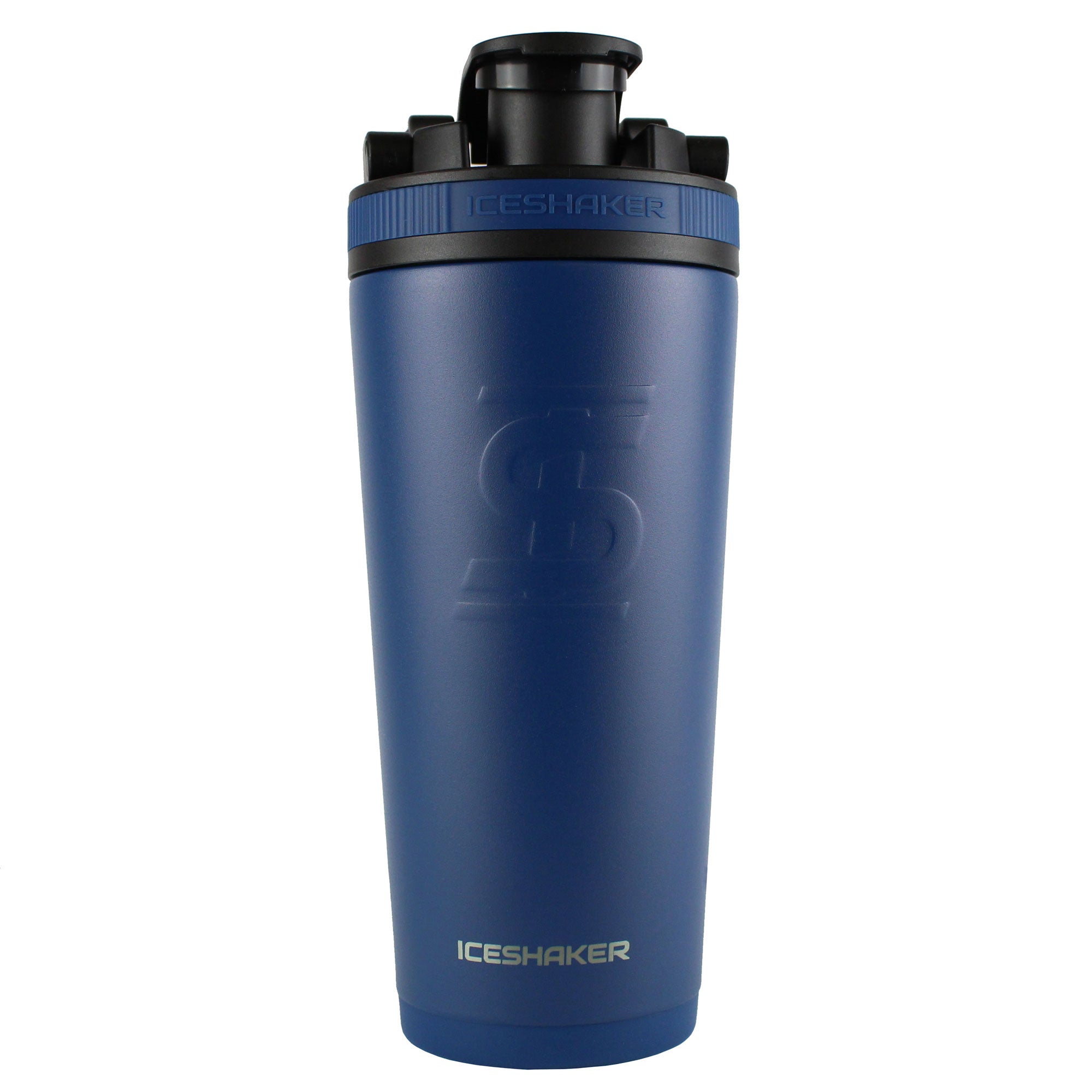 Gronk Signature Edition 26oz Stainless Steel Ice Shaker Cup - Navy Blue - Leak Proof & Insulated for Cold Drinks All Day - Perfect for Gym, Workouts, Sports & Outdoor Activities