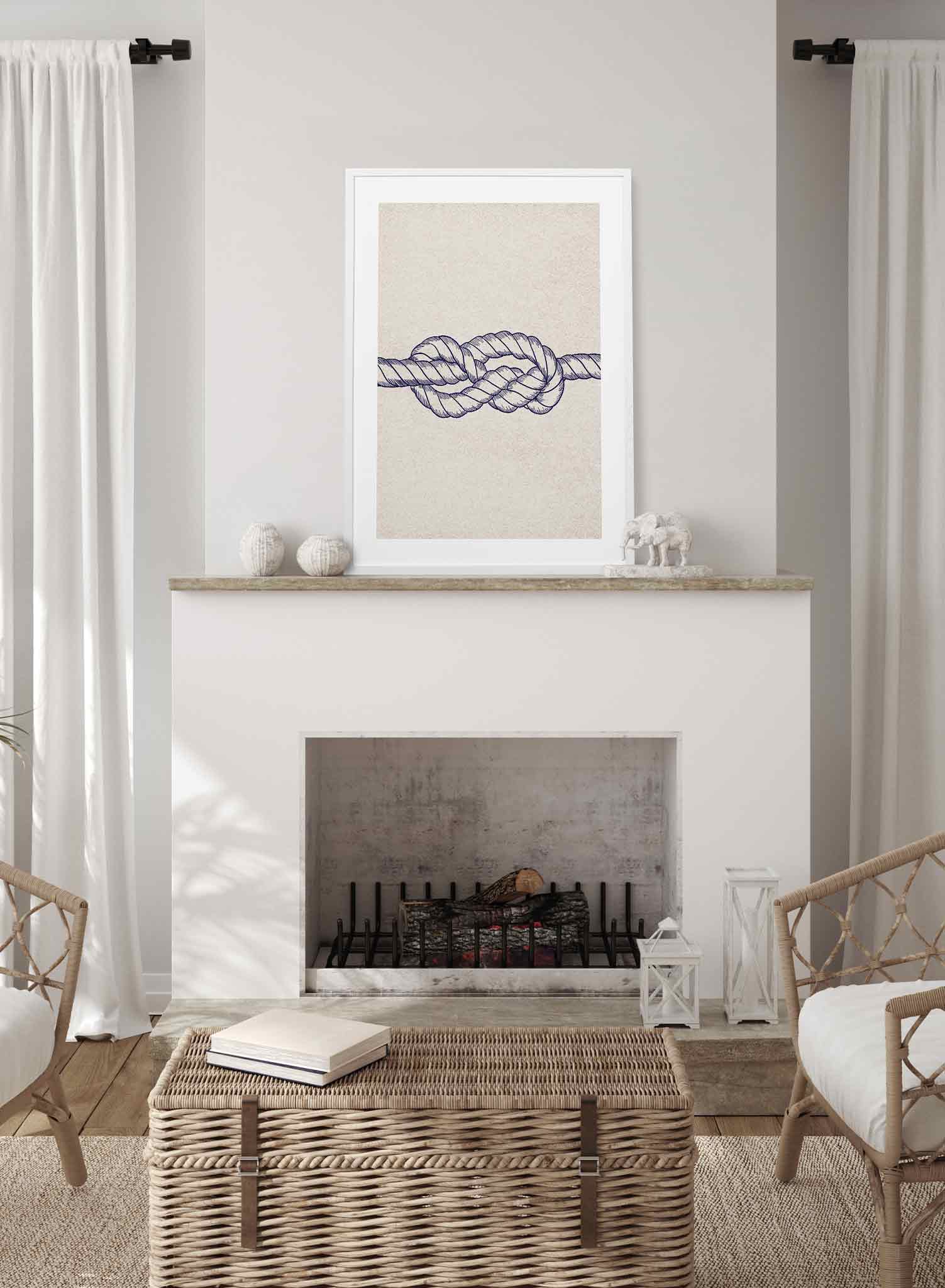 Knotty Poster - Unique Bohemian Wall Art Decor for Living Room, Bedroom & Office - Perfect for Home, Dorm & Gift Giving
