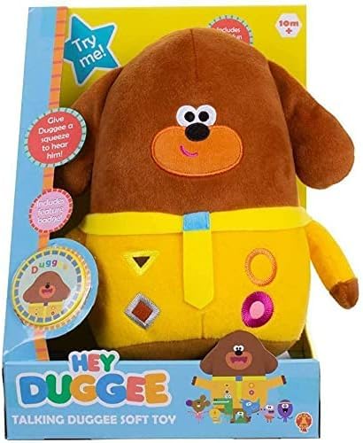 Hey Duggee Talking Plush Toy - Interactive Brown Stuffed Animal for Kids | Perfect for Playtime, Storytelling & Cuddles