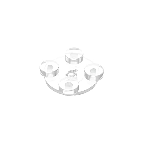 Gobricks GDS-948 2x2 Turntable Plate - Compatible with Lego 3679 & Major Brick Brands - 40PCS Transparent Building Blocks for DIY Models & Technic Parts - Perfect for MOC Creations, Robot Joints & Modular Structures