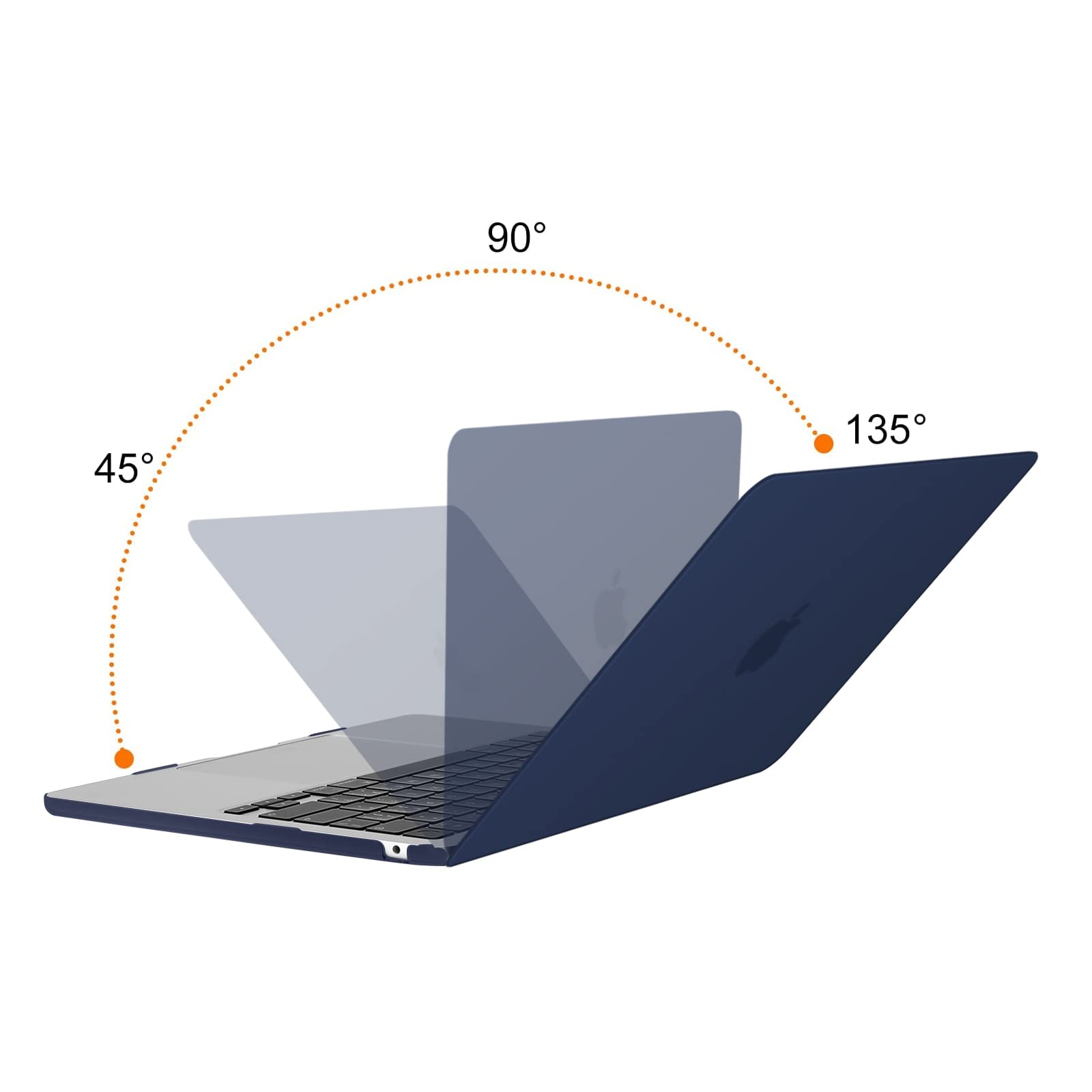 MOSISO MacBook Air 13 inch Case (2022-2025 Models) - Hard Plastic Shell with Keyboard Cover, Screen Protector & Storage Pouch for MacBook Air 13.6