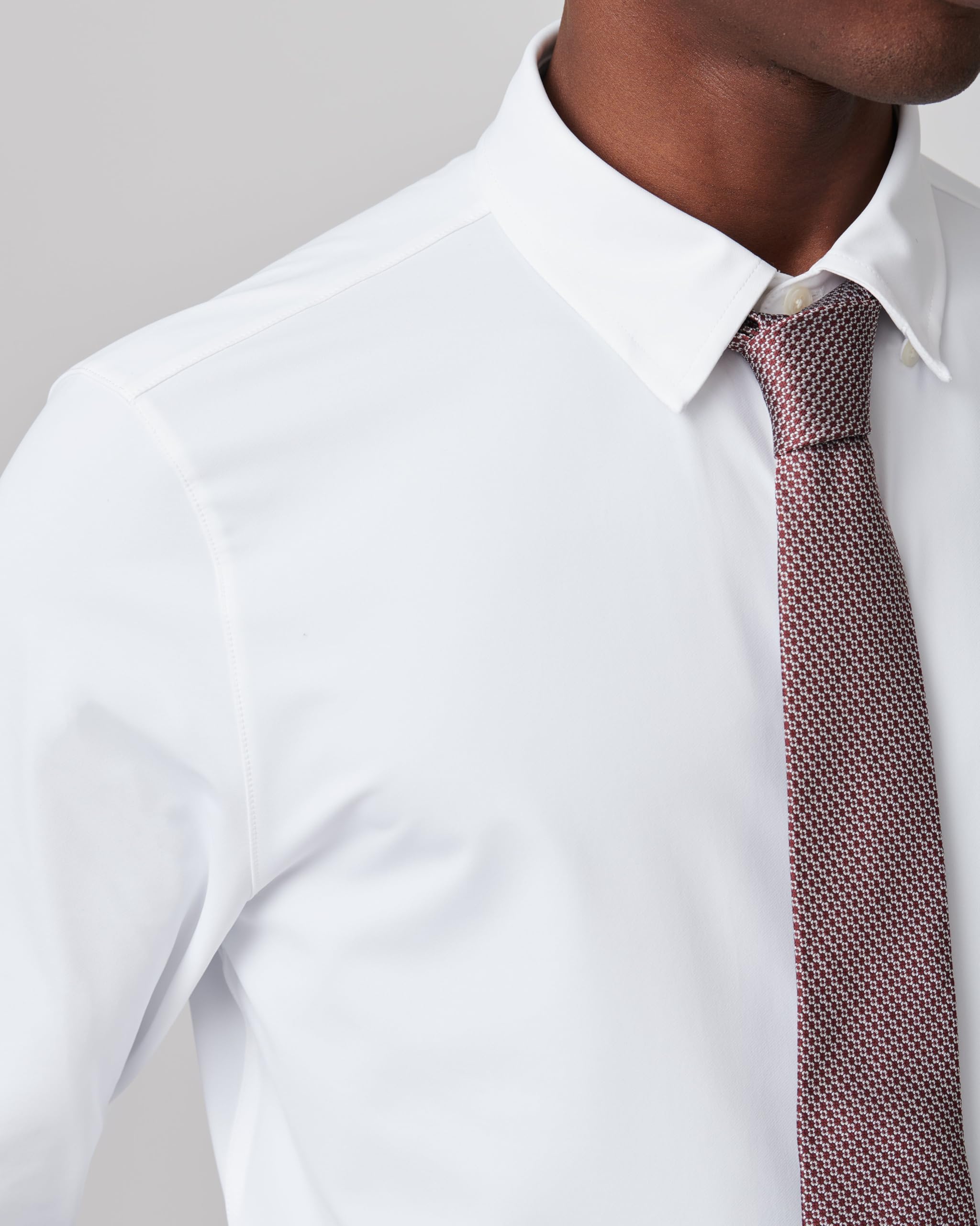 Rhone Men's Commuter Performance Dress Shirt - Wrinkle Resistant, Machine Washable Slim Fit Button Down Shirt for Work & Travel | Office Wear & Business Casual Attire