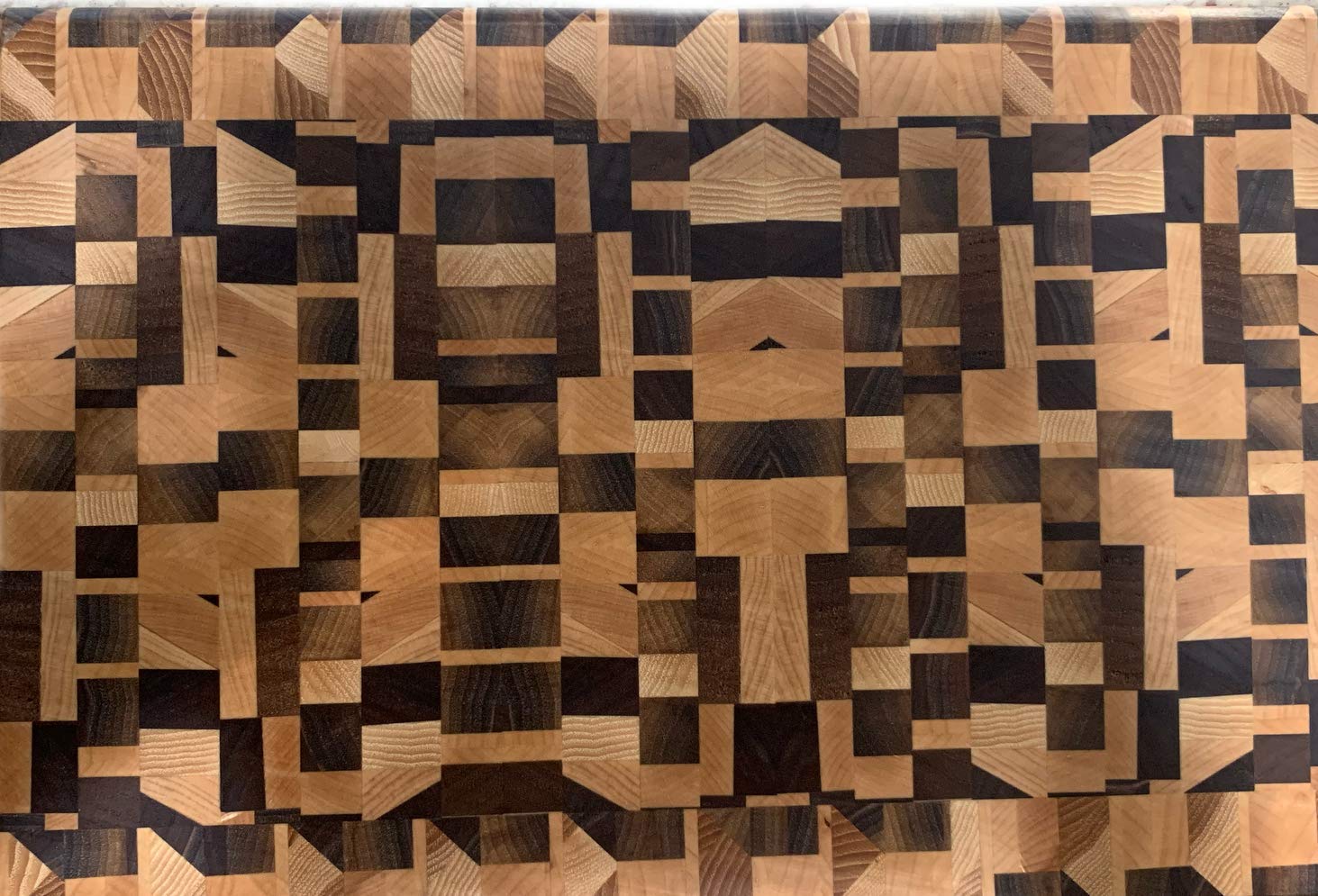 Premium Handmade Wooden End Grain Cutting Board - 10.5