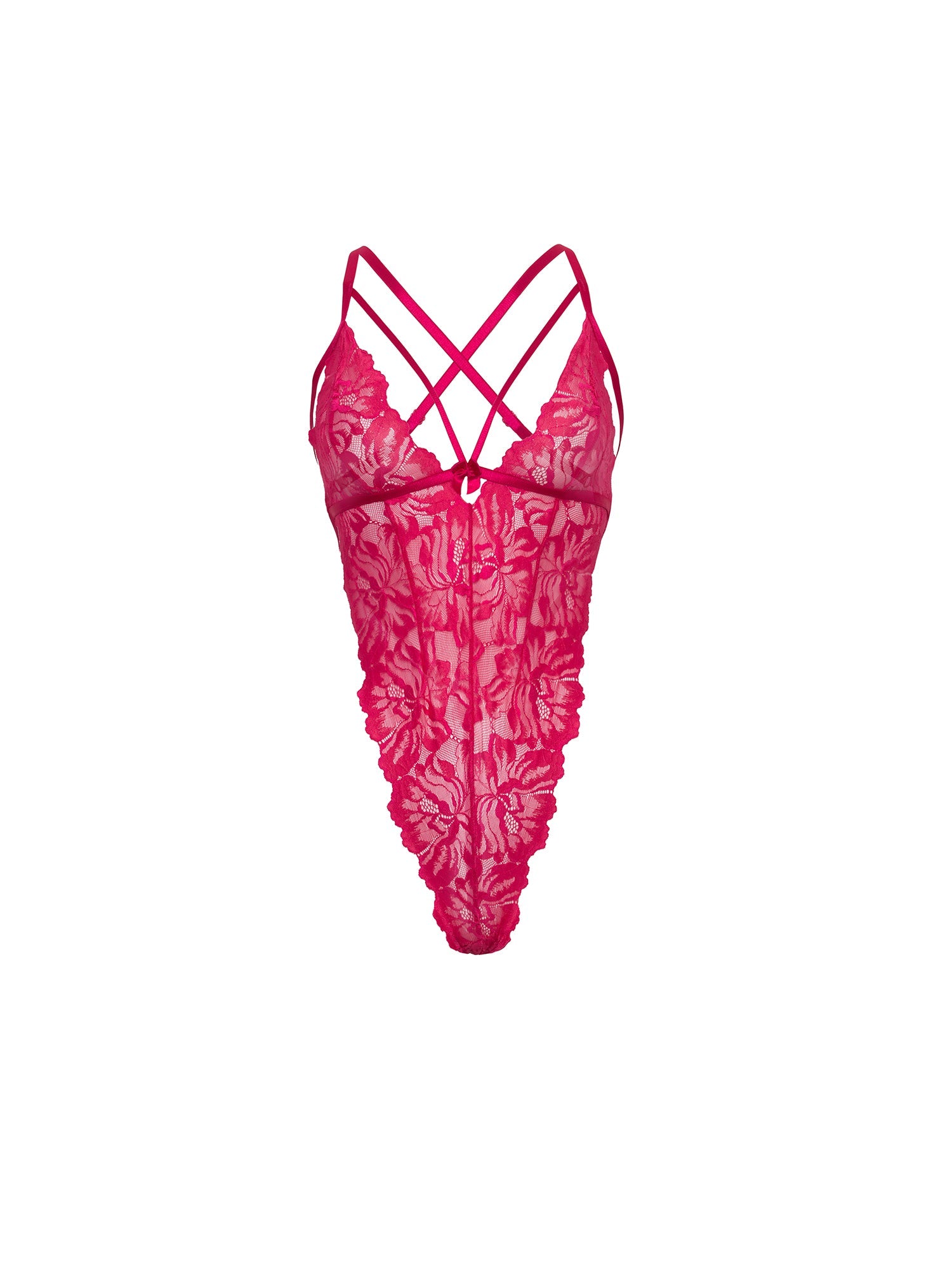 Lucciana Lace Strappy Teddy - Sexy Lingerie Bodysuit for Women, Romantic Lace Teddy with Adjustable Straps, Perfect for Valentine's Day, Anniversary or Honeymoon Nightwear