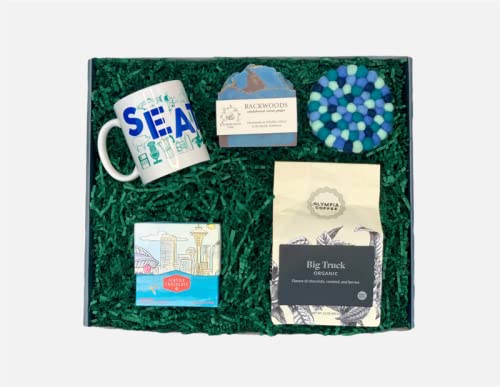 Seattle-Themed Housewarming Gift Box - Unique Welcome Home Present for New Homeowners - Perfect for House Parties, New Neighbor Gifts & Home Decor