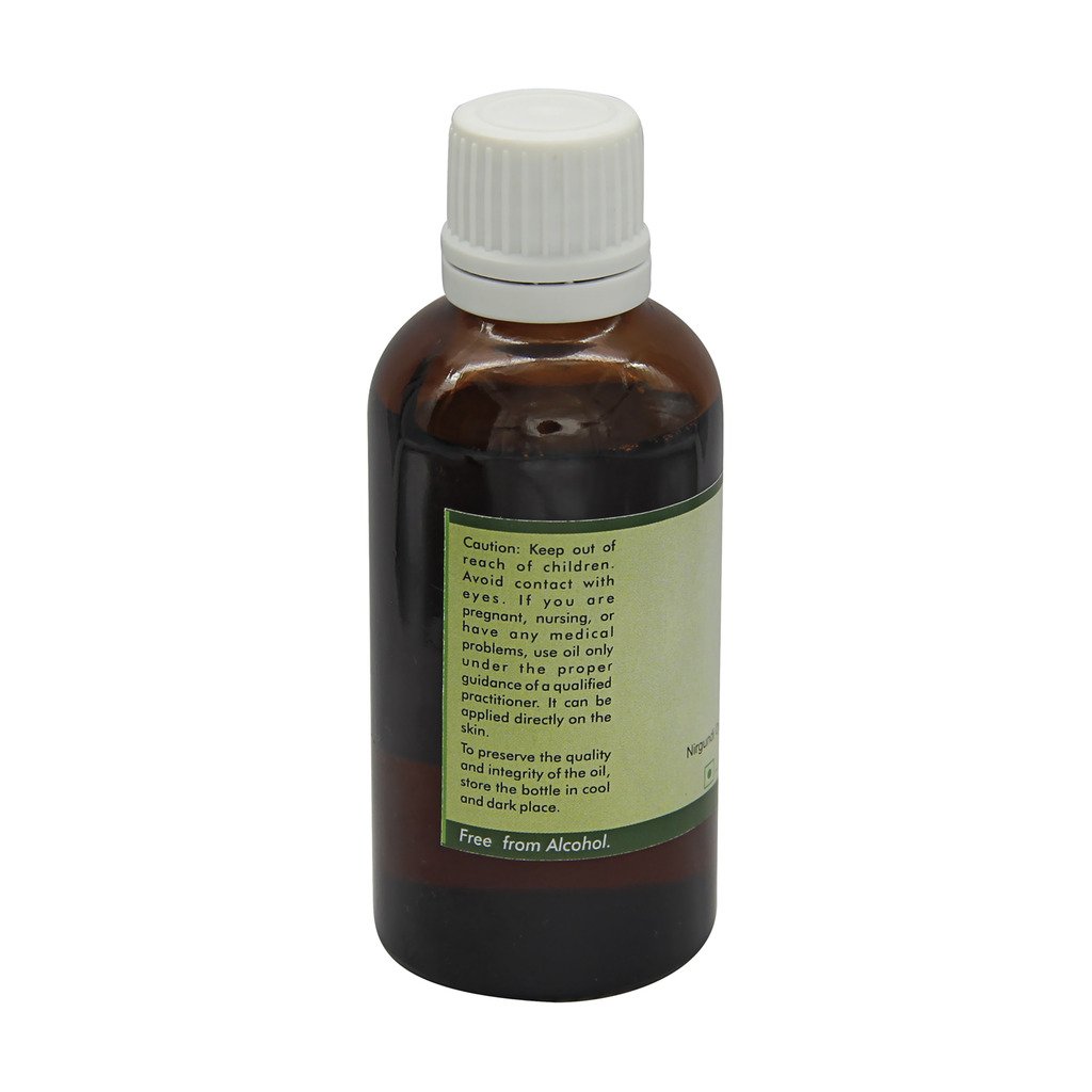 R V Essential Pure Nirgundi Carrier Oil 50ml - Vitex Negundo Linn | Natural Ayurvedic Massage Oil for Pain Relief & Skin Care | Perfect for Aromatherapy, Relaxation & Holistic Wellness