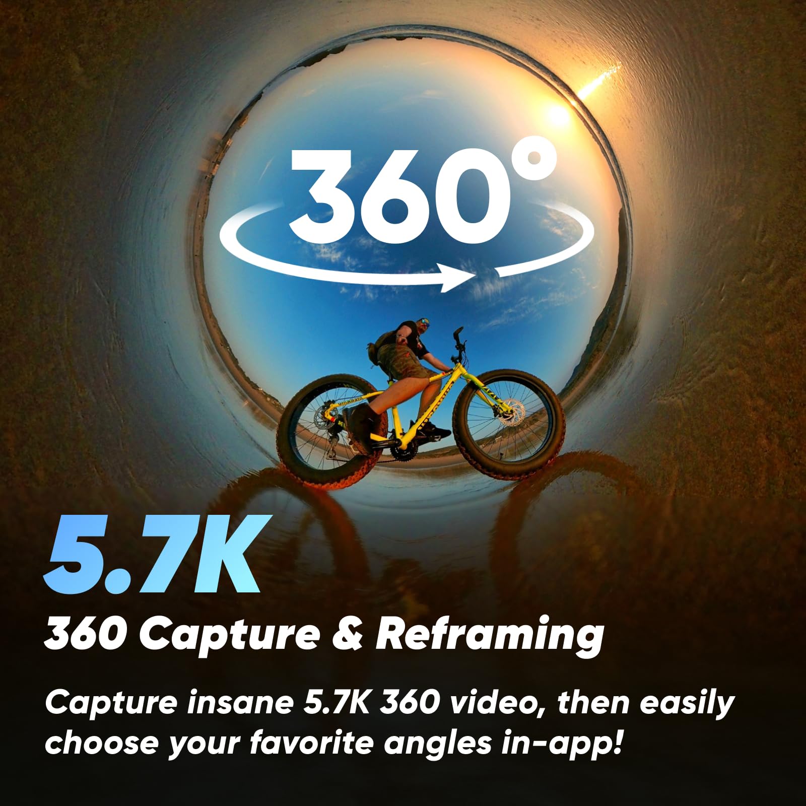 Insta360 X3 360 Action Camera - 5.7K 360° HDR Video, 4K Single-Lens Mode, Waterproof, FlowState Stabilization, 2.29