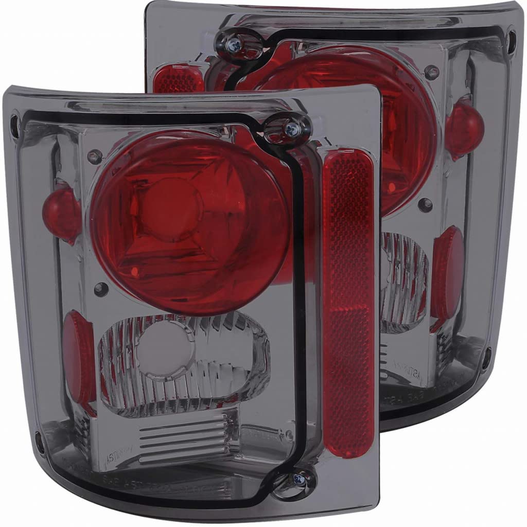 ANZO Smoke Tail Lights for 1979-1986 GMC C1500 Suburban | 211153 | Upgrade Your Truck's Style & Nighttime Visibility