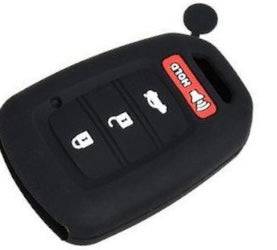 Honda Remote Key Case Holder 4 Button Silicone Rubber Cover Key Protector for Honda Accord Civic CRV Element Pilot - Durable Protection for Car Keys, Perfect for Daily Use and Travel