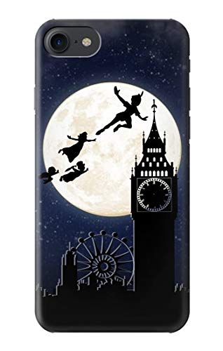 Peter Pan Fly Full Moon Night iPhone 7/8/SE (2020) Case - Artistic Disney Inspired Phone Cover for Fantasy Lovers | Perfect for Disney Fans, Bedtime Story Enthusiasts & Nighttime Reading