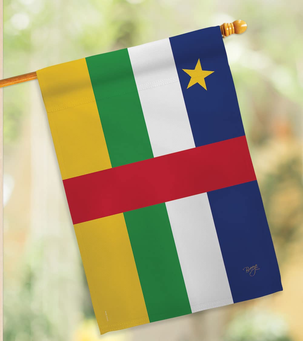 African Republic House Flag Set 28x40