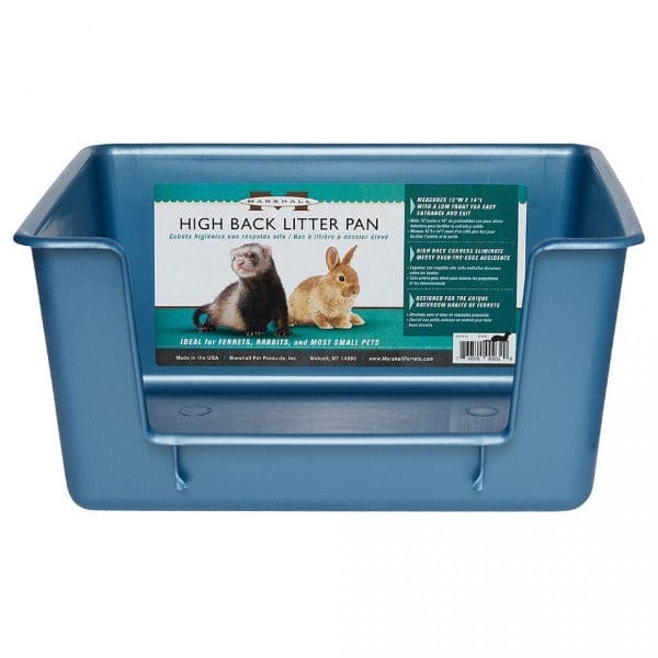 Marshall High Back Cat Litter Box - Large Covered Litter Pan with Hood for Odor Control - Perfect for Indoor Cats & Multi-Cat Households