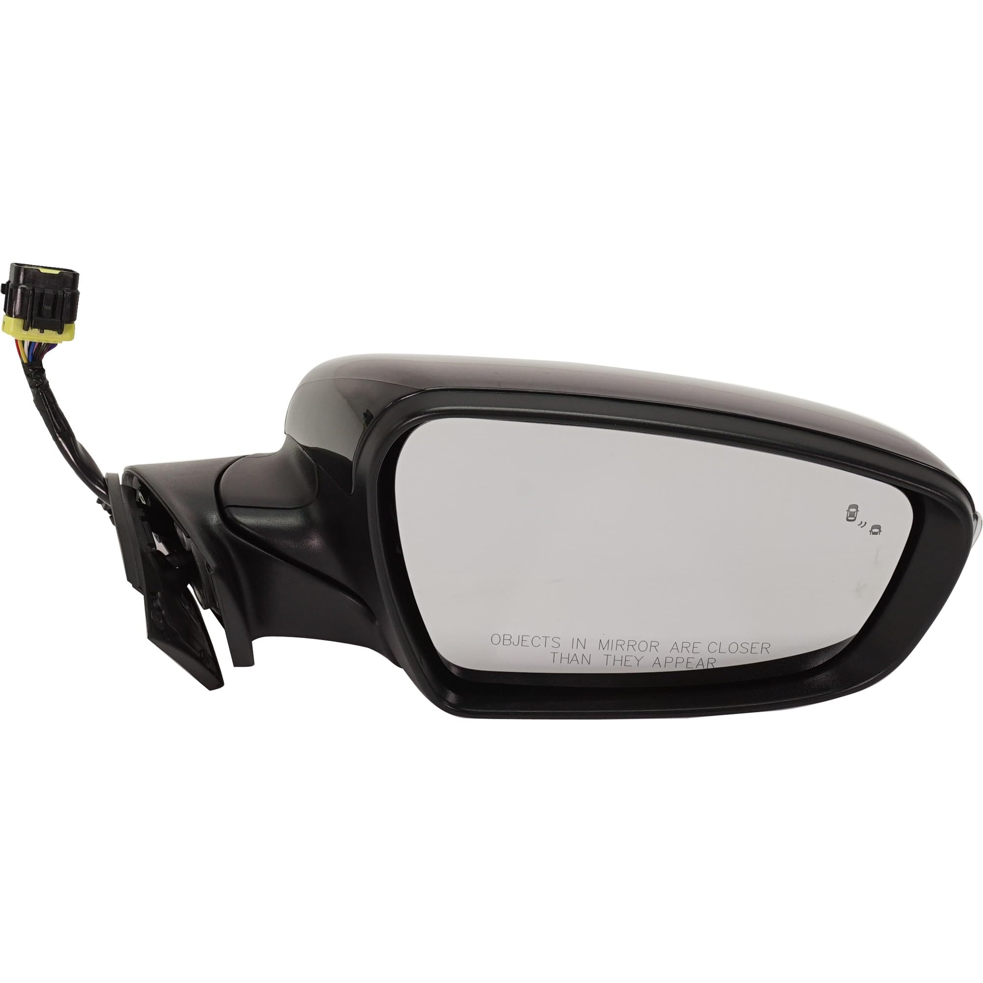 GO-PARTS - Right Passenger Side Power Mirror for 2017-2018 Kia Forte/Forte5 | Power Folding, Heated, Paintable with Blind Spot Detection, Puddle Light & Turn Signal | Direct Replacement for Enhanced Safety & Convenience | Perfect for Night Driving and Parking Assistance