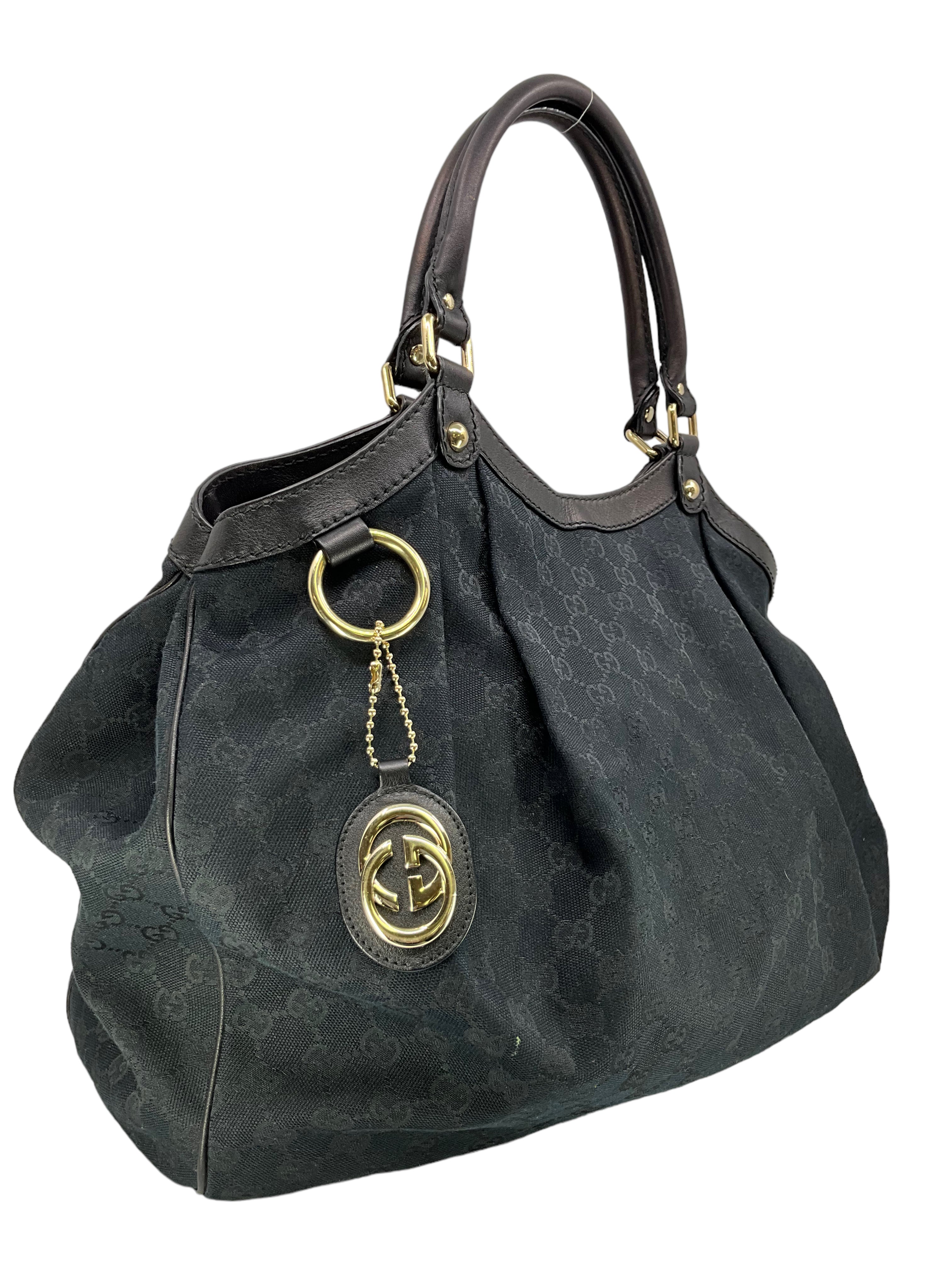GUCCI GG Monogram Canvas Large Sukey Tote Bag for Women - Luxury Designer Handbag with Shoulder Strap, Perfect for Work, Travel & Everyday Use