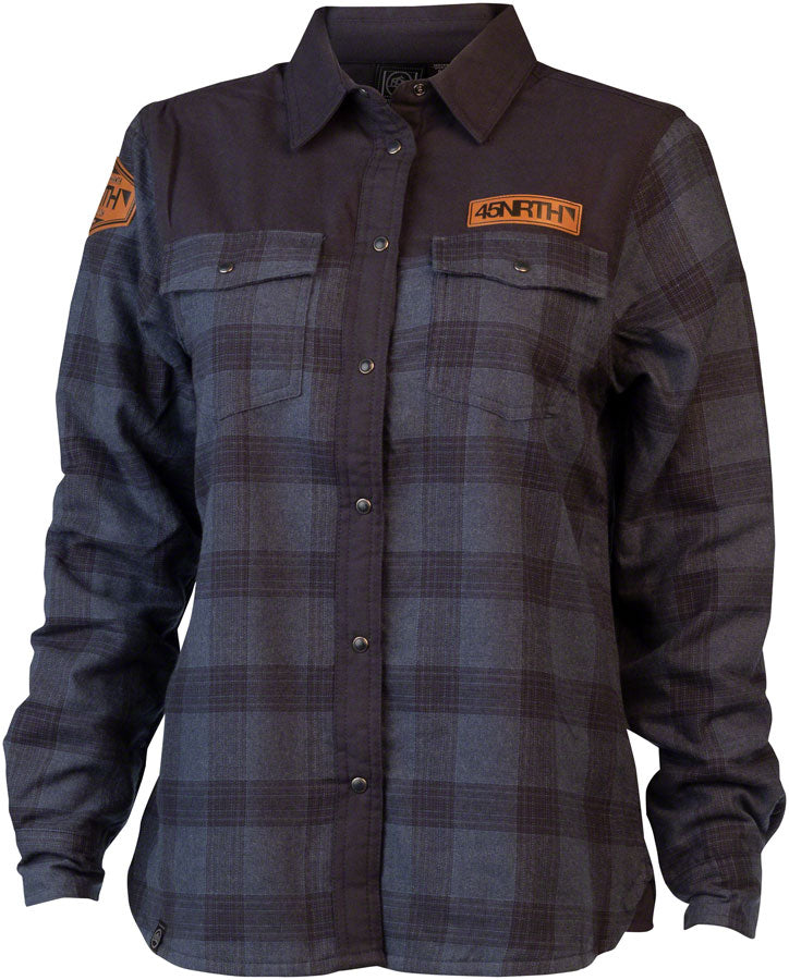 45NRTH 10th Anniversary Stormtech Logan Women's Winter Jacket - Waterproof, Windproof, Insulated - Navy Plaid, X-Large - Perfect for Snowboarding, Skiing & Cold Weather Outdoor Activities