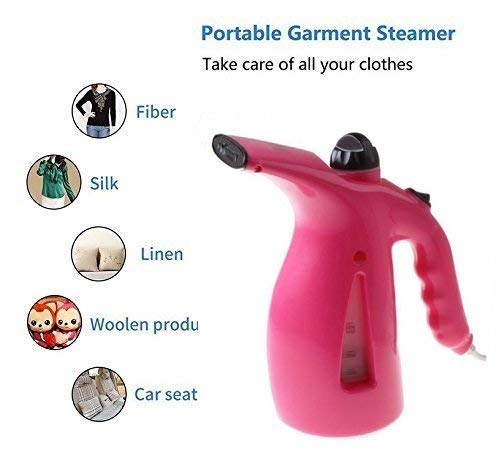 Portable Handheld Garment & Facial Steamer - Travel Iron Steamer for Clothes, Fabric, Face & Nose Relief - Perfect for Home, Travel, Office & Cough Cold Care