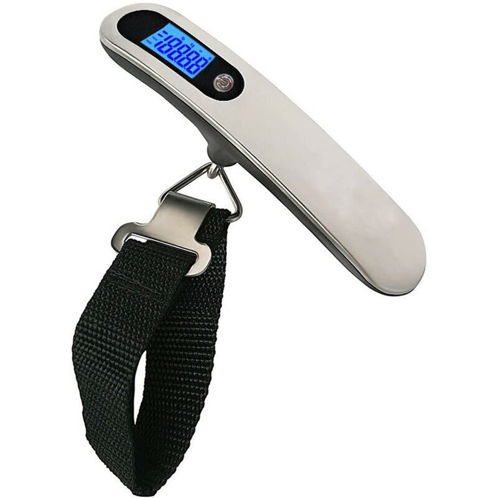 50kg Portable Digital Luggage Scale with 10g Precision - Hanging Travel Suitcase Weighing Scale for Airports, Shipping & Home Use