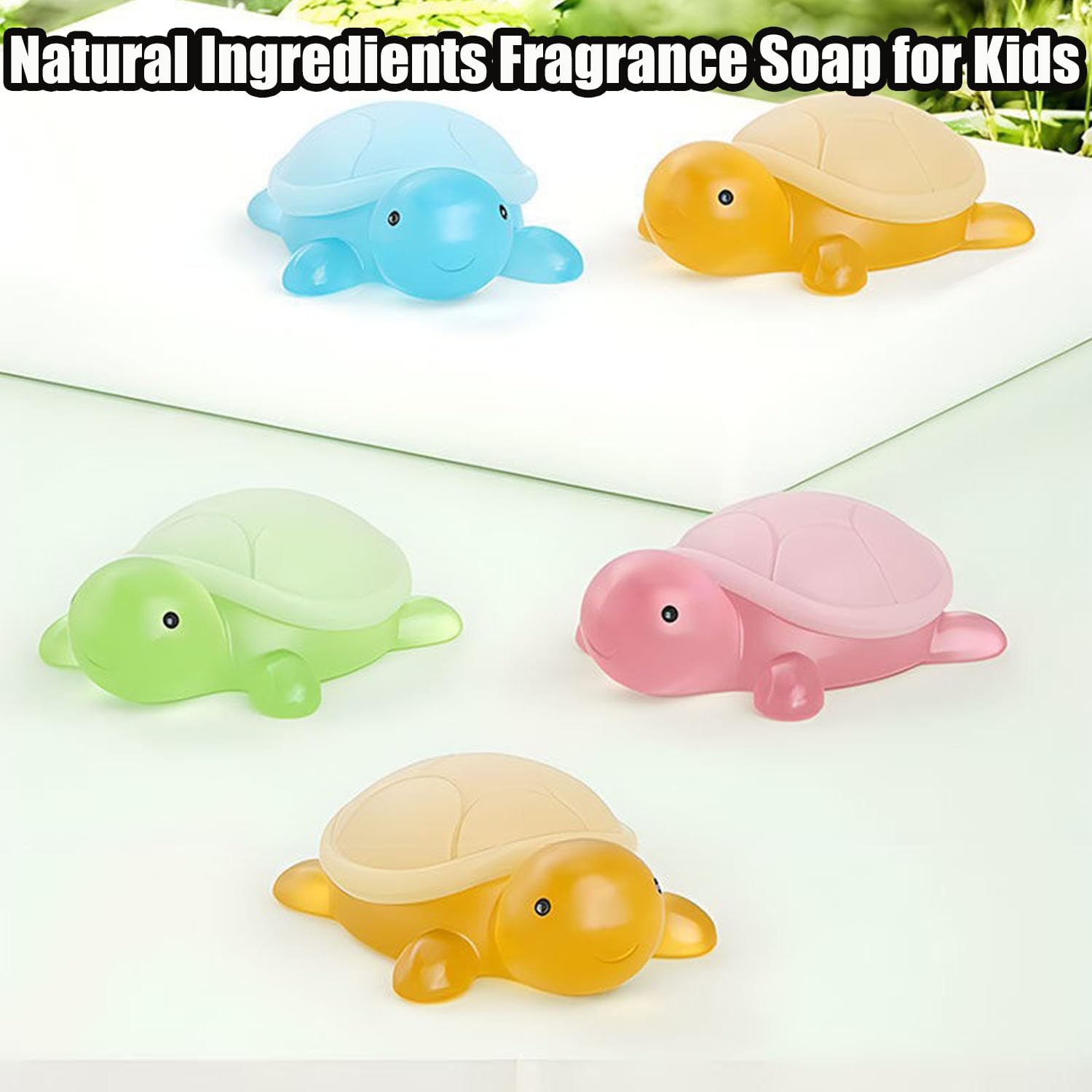 Little Turtle Handmade Essential Oil Soap - Natural Ingredients, Fragrance Soap for Kids | Moisturizing Mini Turtle Soap for Gentle Cleansing of Hands & Face | Perfect for Kids' Bath Time & Sensitive Skin Care (Pack of 8)