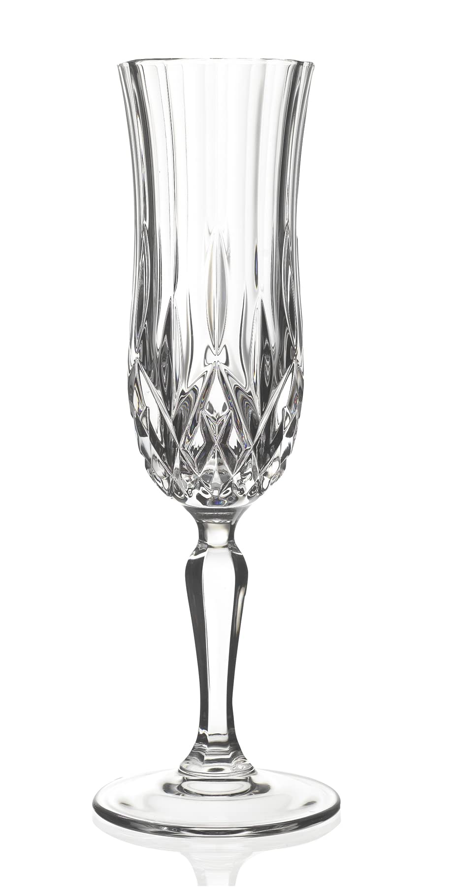 Premium Crystal Champagne Glasses Set of 6 - 5 oz Elegant Modern Stemware for Parties, Weddings & Special Events - Perfect for Celebrations, Toasts & Luxury Dining