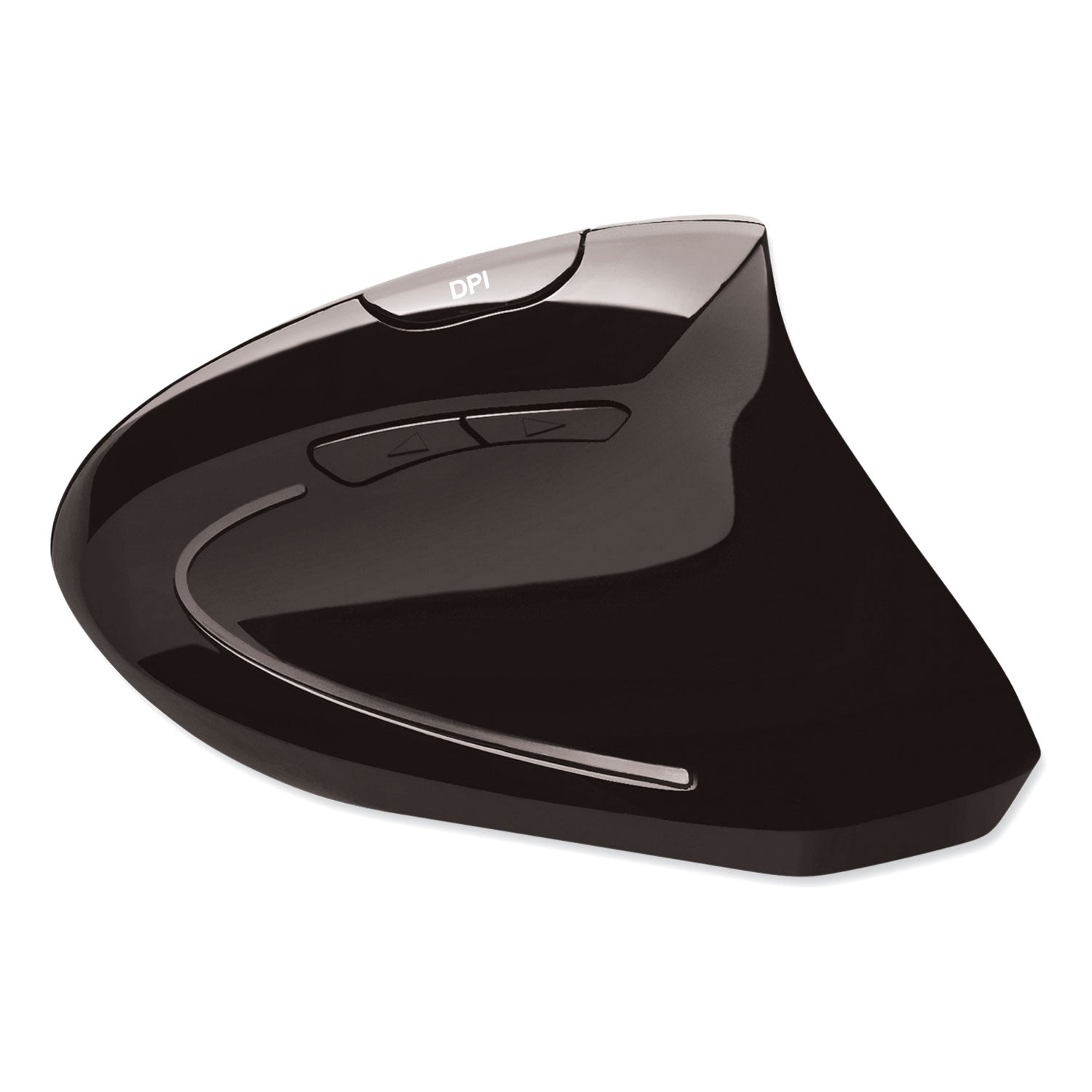 Adesso Imouse E10 Wireless Vertical Ergonomic USB Mouse - 2.4GHz Frequency with 33ft Range, Right-Handed Design, Black - Perfect for Office Work, Graphic Design & Long Computer Sessions