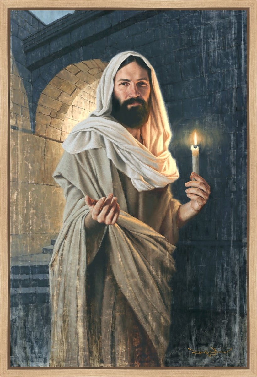 Abide With Me, 'Tis Eventide Gallery Wrap Canvas - Religious Hymn Wall Art for Home Decor, Church & Meditation Spaces