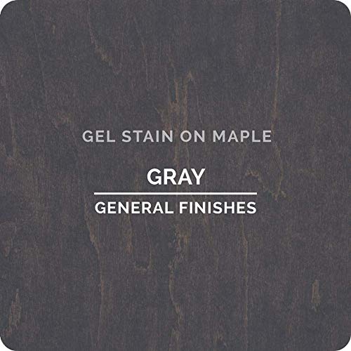 General Finishes Oil Based Gel Stain - 1 Gallon, Gray - Premium Wood Stain for Furniture, Cabinets & DIY Projects - Ideal for Indoor & Outdoor Use
