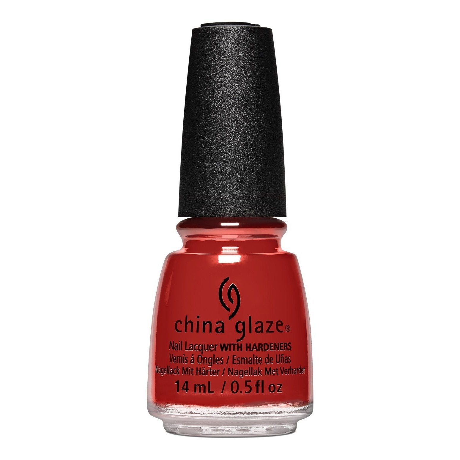 China Glaze Campfired Up! Nail Polish 0.5 oz #84718 - Orange Red Nail Lacquer for Fall & Winter, Perfect for Holidays, Parties & Everyday Wear