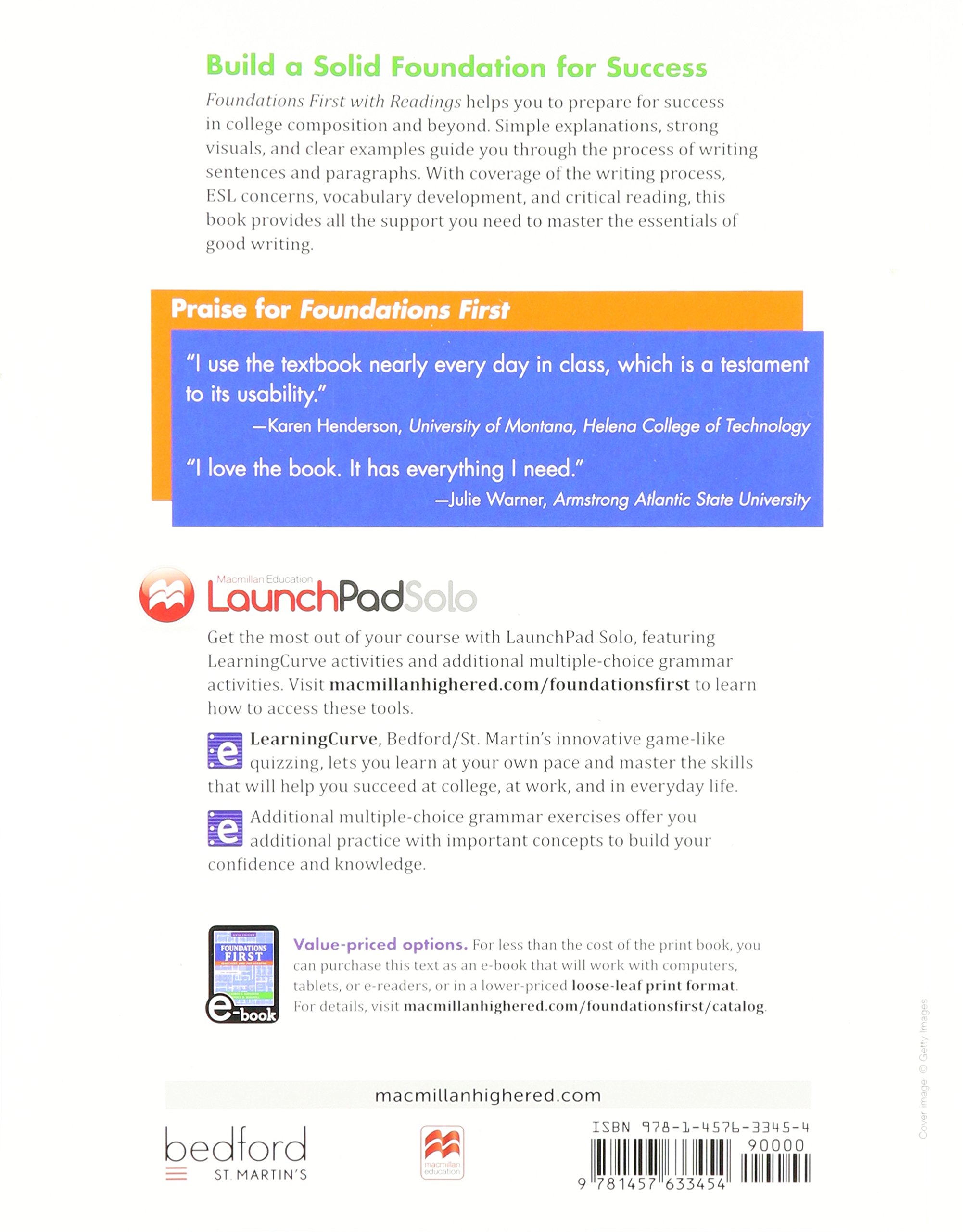 Foundations First with Readings 5th Edition Textbook & LaunchPad Solo Six-Month Access - Essential College Writing & Composition Resource for Students & Educators