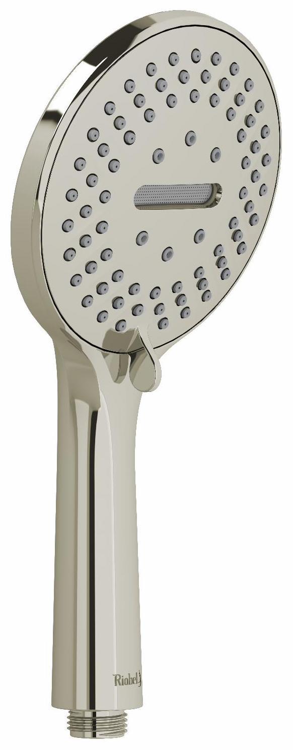 3 Function Handshower 1.8 GPM - Polished Nickel Finish - Adjustable Spray Modes - 4375PN WS RIOBEL - Perfect for Bathroom, Shower & Spa Relaxation