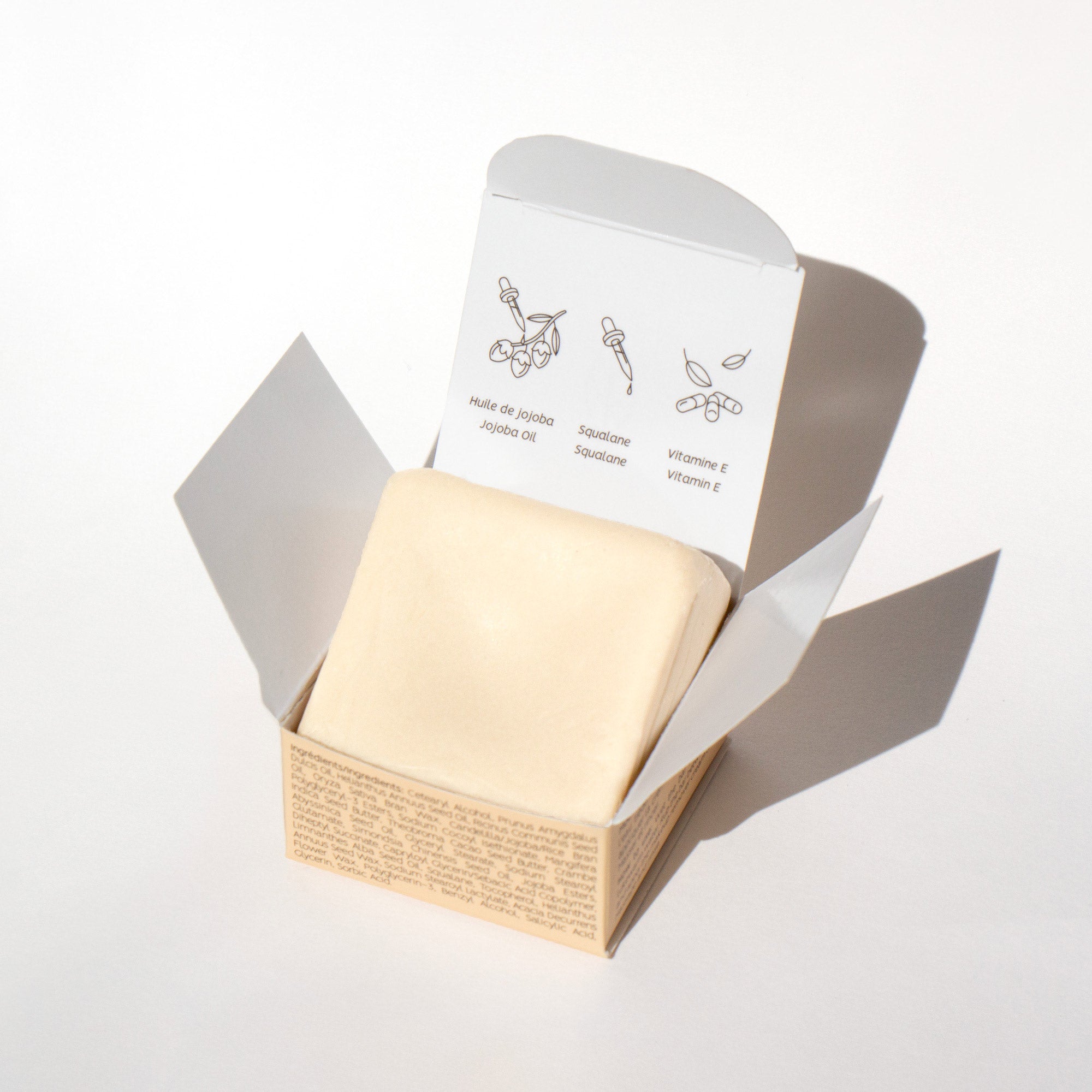 Gentle Squalane & Vitamin E Makeup Remover Bar - Oil-Free Cleansing Soap for Sensitive Skin | Perfect for Travel, Gym & Daily Skincare Routine