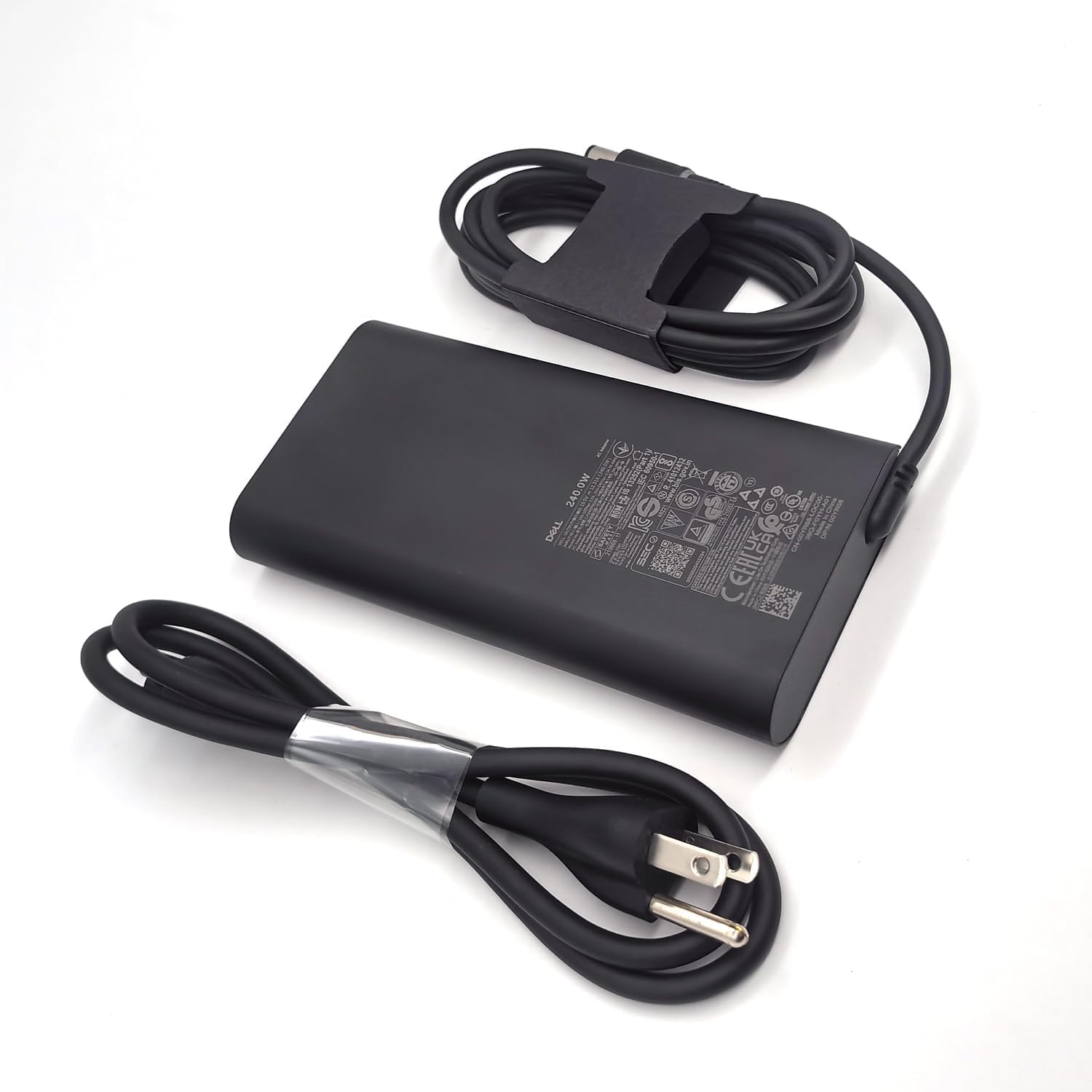 Dell Laptop Charger 240W GAN AC Power Adapter with 7.4mm Barrel Tip - Compatible with Alienware M16 R2, X16, M15 R7, X15 R2, X17 R2 & Precision 7670, 7770, 7680, 7780 Laptops - Fast Charging Black Power Supply (HA240PM200) - Perfect for Gaming, Work & Travel