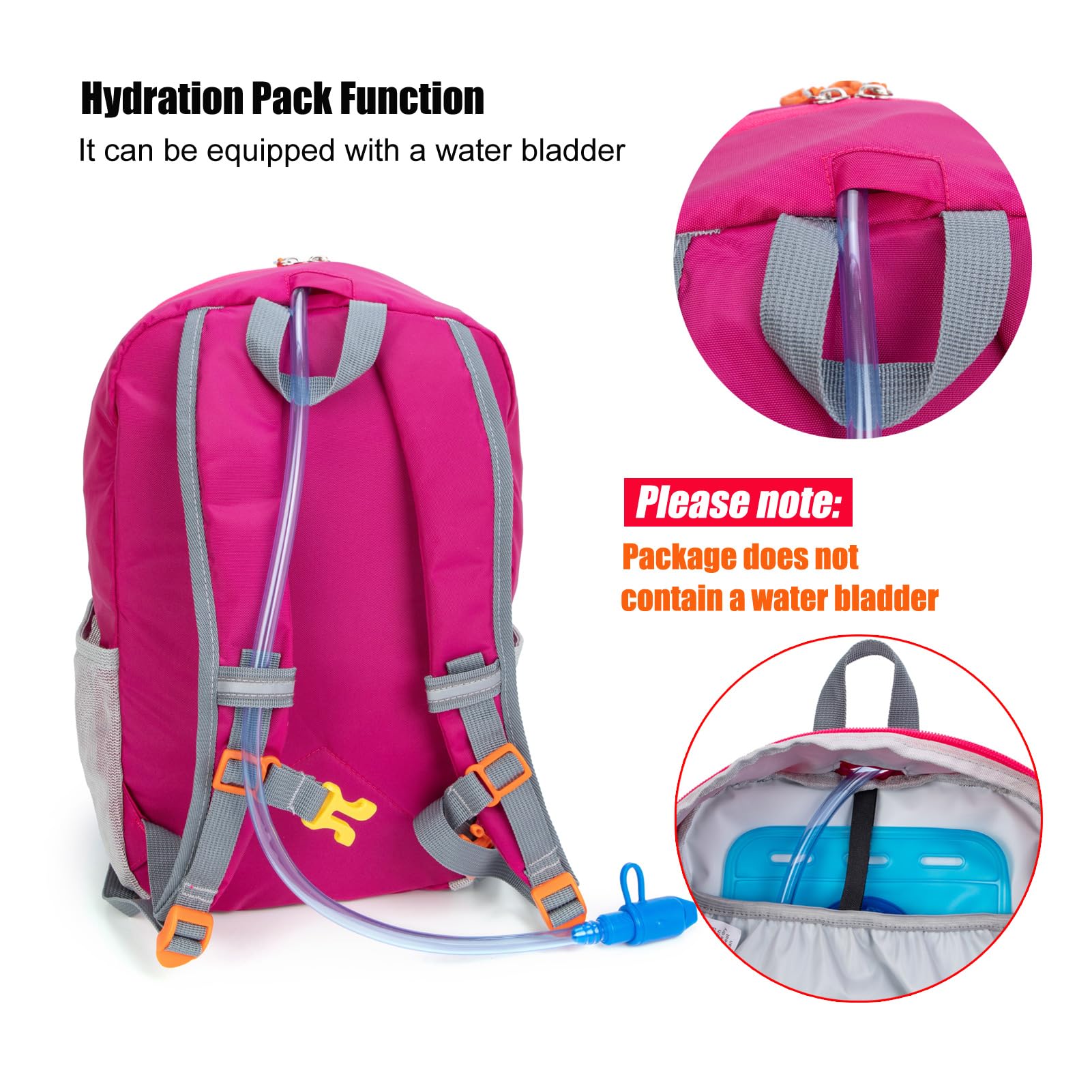 Kids Hiking Backpack for Boys & Girls - Lightweight Small Daypack for Camping, Travel & Outdoor Adventures (Rose Pink, Small) - Perfect for School, Day Trips & Nature Explorations