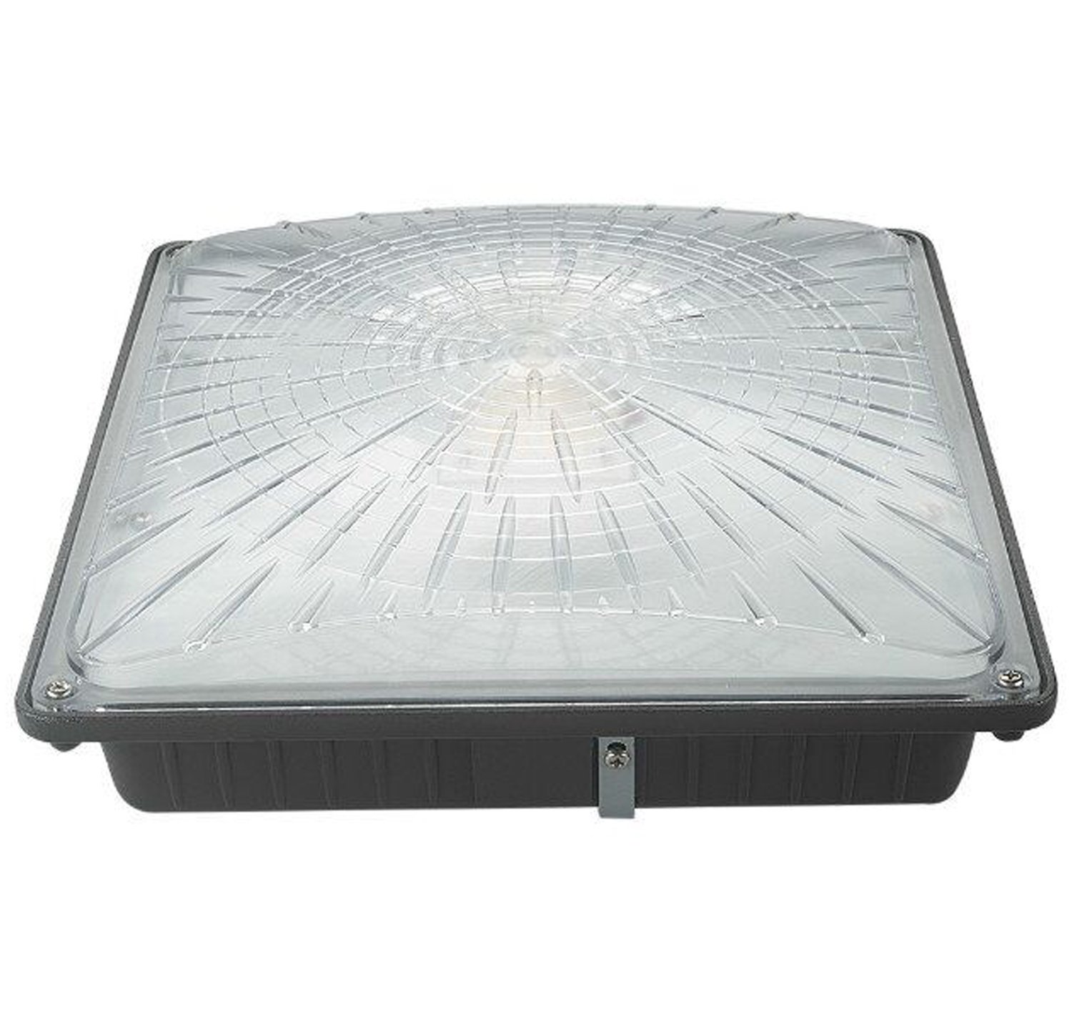 1000LED Super Bright 45W Canopy Light - 5300 Lumens, 300W HID/HPS Replacement - 10x10 Inch Daylight White 5000K - AC110-277V Waterproof Outdoor Ceiling Light Fixture for Warehouse, Parking Lot, Gas Station & Commercial Lighting