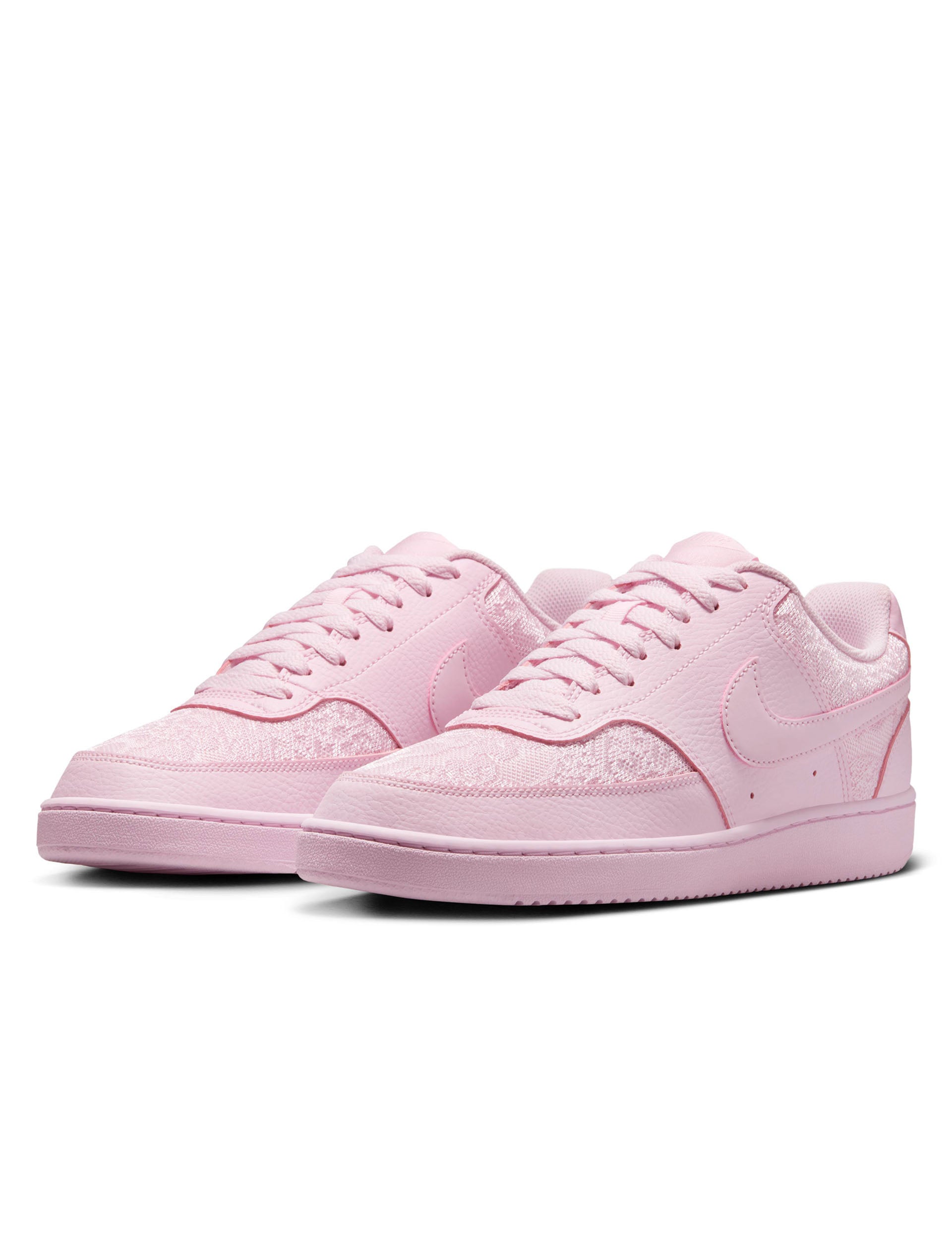 Nike Court Vision Low Sneakers for Women - Lightweight Pink Foam Comfortable Casual Shoes for Walking, Running & Everyday Wear