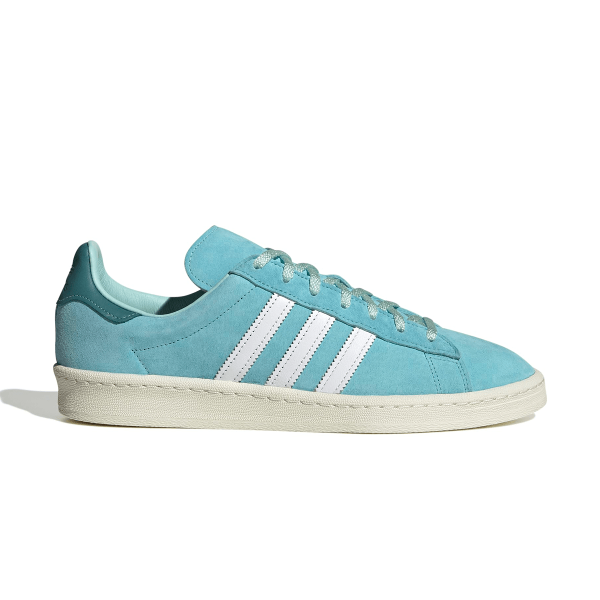 Vintage Adidas Campus 80s Sneakers in Light Aqua - Retro Style Men's & Women's Casual Shoes for Streetwear, Skateboarding & Everyday Fashion