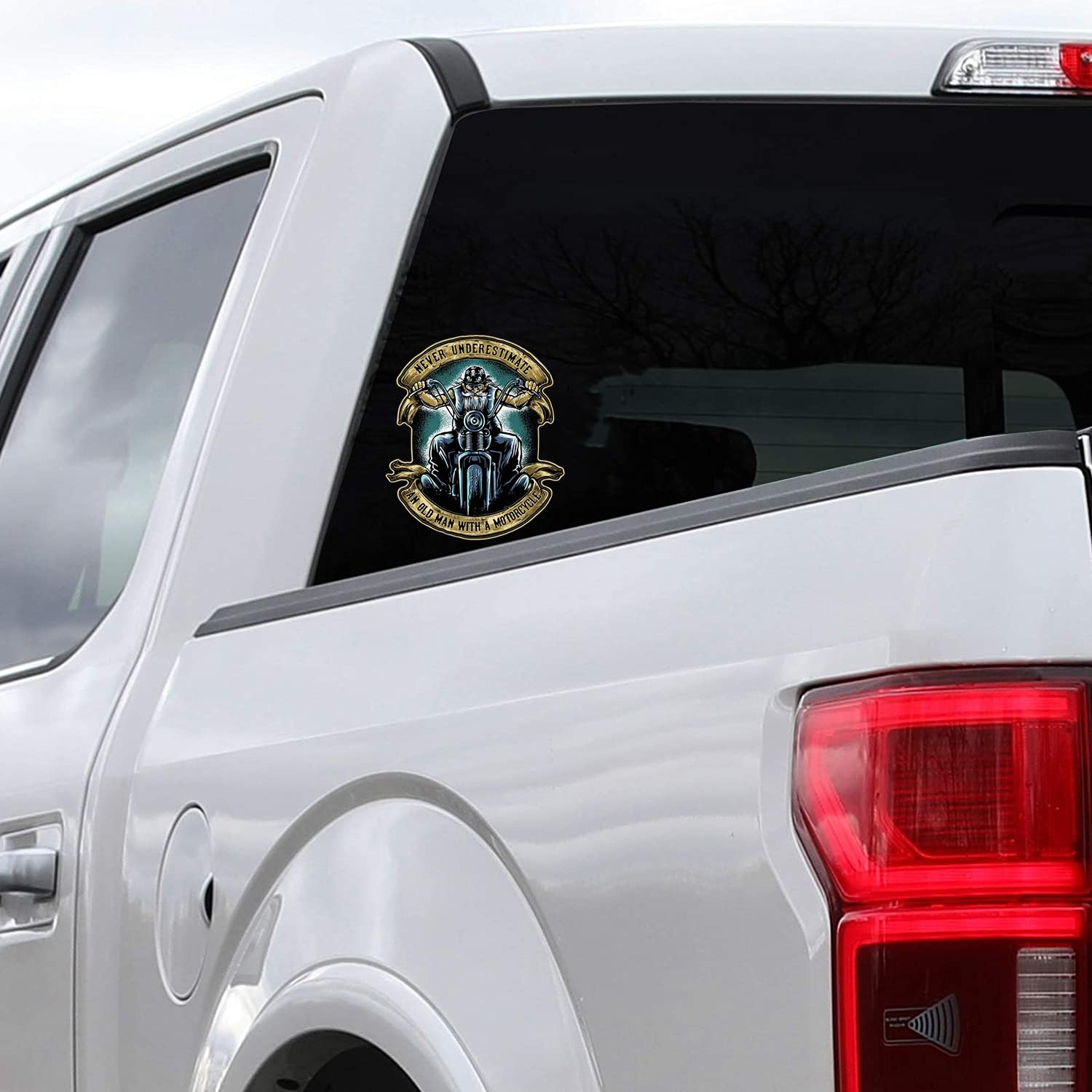2-Pack Motorcycle Vinyl Sticker - 4 Inches - Durable Decal for Car, Truck, SUV, Van, Window, Bumper, Wall, Laptop, Tablet, Cup & Tumbler - Perfect for Motorcycle Enthusiasts & Smooth Surface Decoration