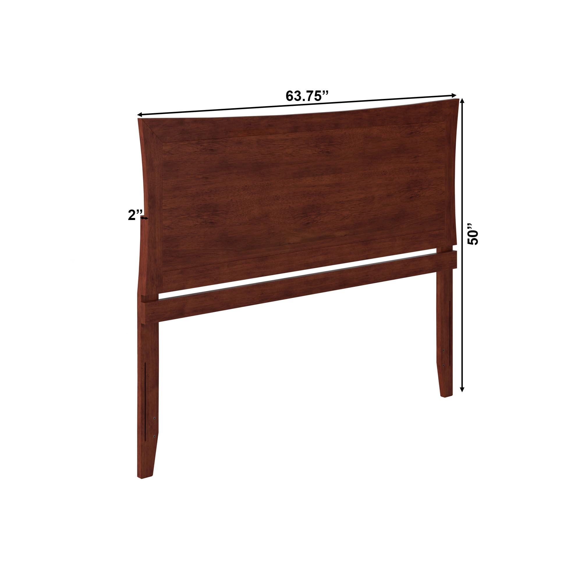 AFI Metro Queen Headboard with USB Turbo Charger in Walnut Finish - Perfect for Modern Bedroom Decor & Device Charging
