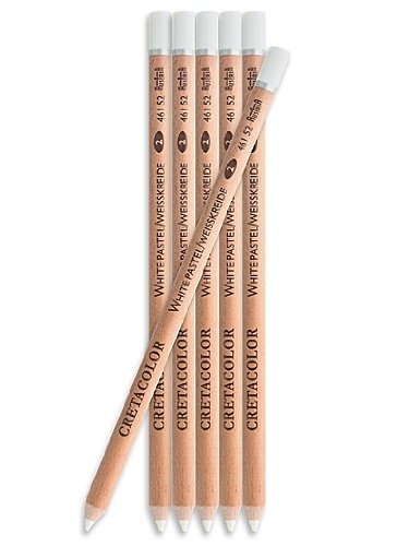 Cretacolor Classic Sketching and Drawing Pencils - 12 Pack White Chalk Medium for Artists & Students | Perfect for Sketching, Shading & Fine Art Projects
